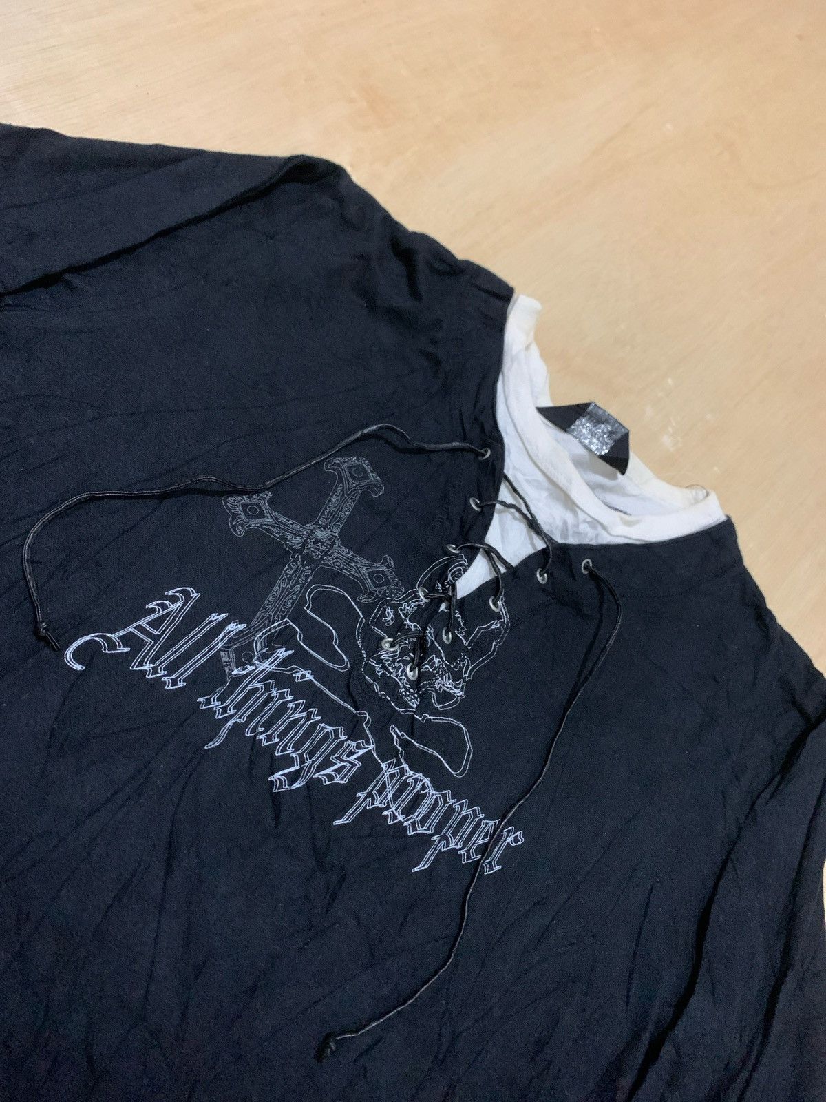 Japanese Brand Y2k Beaumere laced Ifsixwasnine Lgb style Longsleeve Size US L / EU 52-54 / 3 - 3 Thumbnail