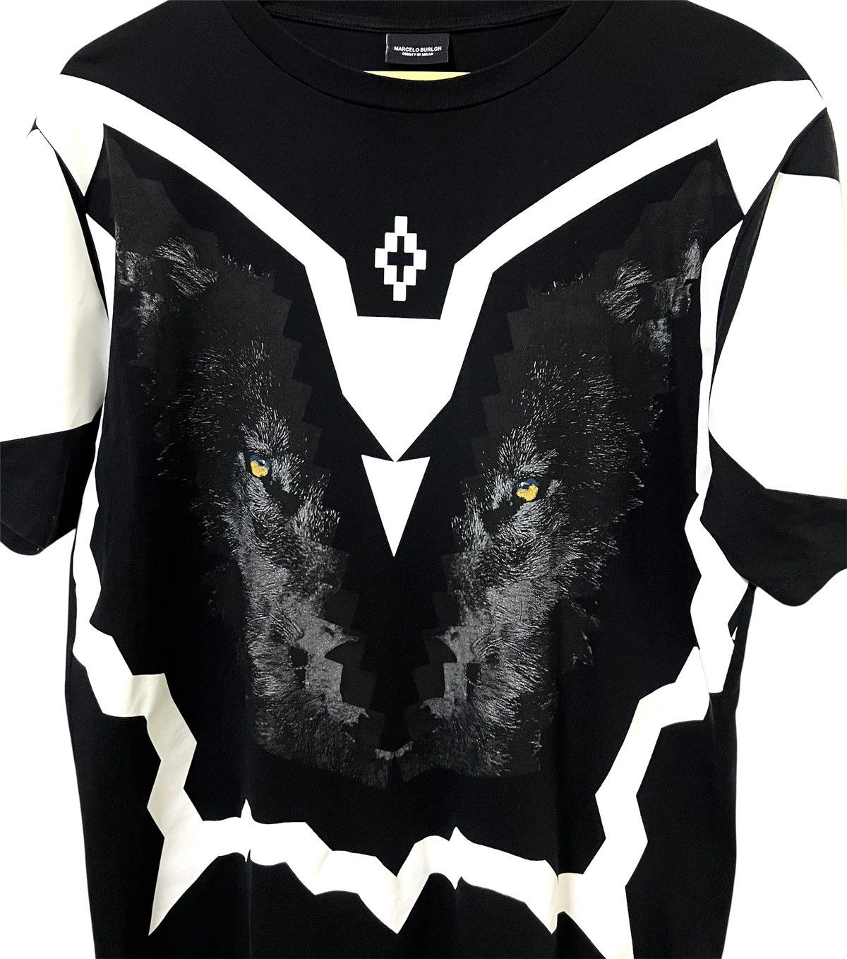 Marcelo Burlon MARCELO BURLON MILAN DESIGNER BLACK WOLF RACE TSHIRT Size US M / EU 48-50 / 2 - 5 Thumbnail