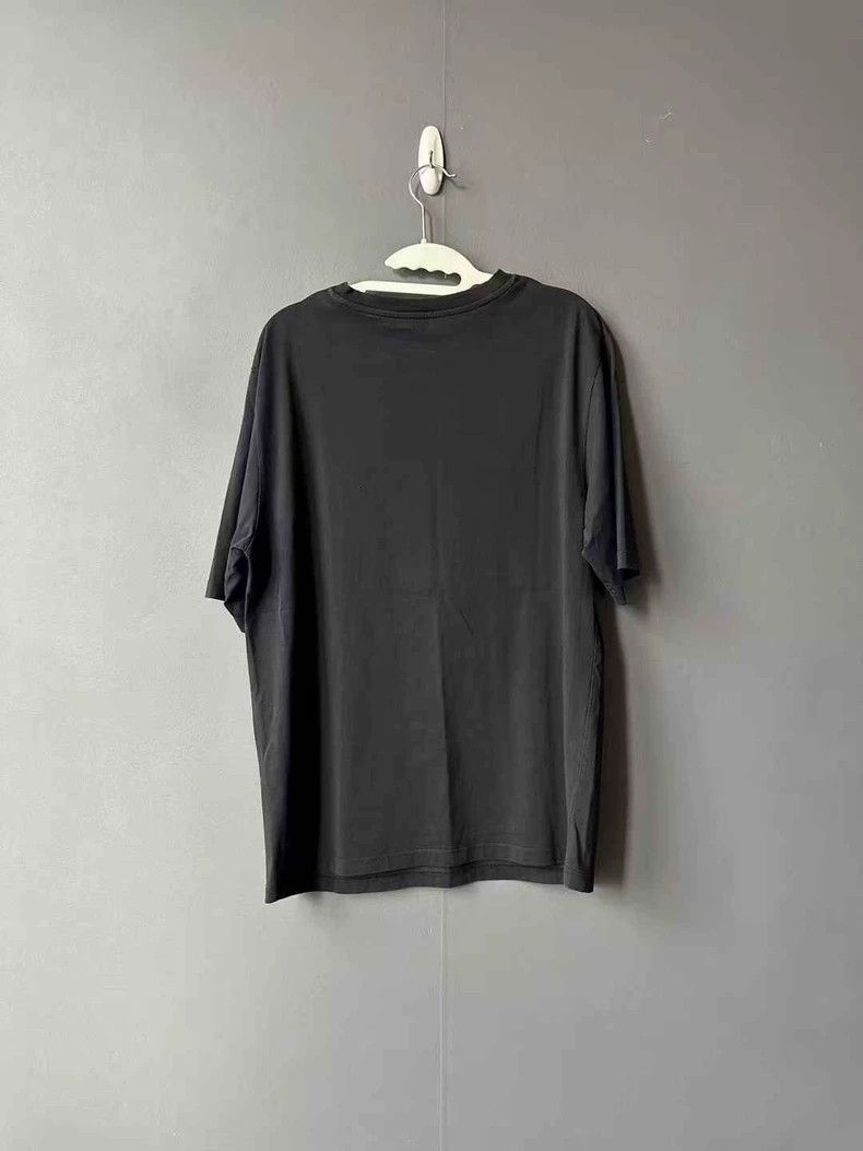 Loewe LOEWE Black embroidered logo short sleeves Size L / US 10 / IT 46 - 2 Thumbnail