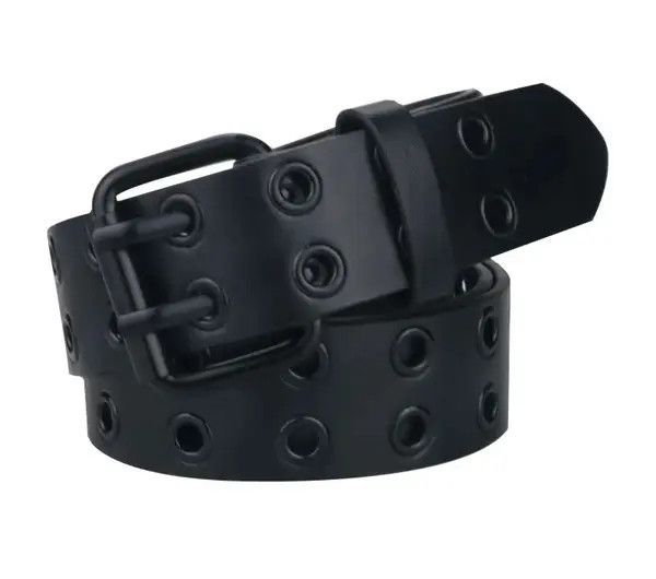 VIBE Black PU Leather Belt Size ONE SIZE - 1 Thumbnail
