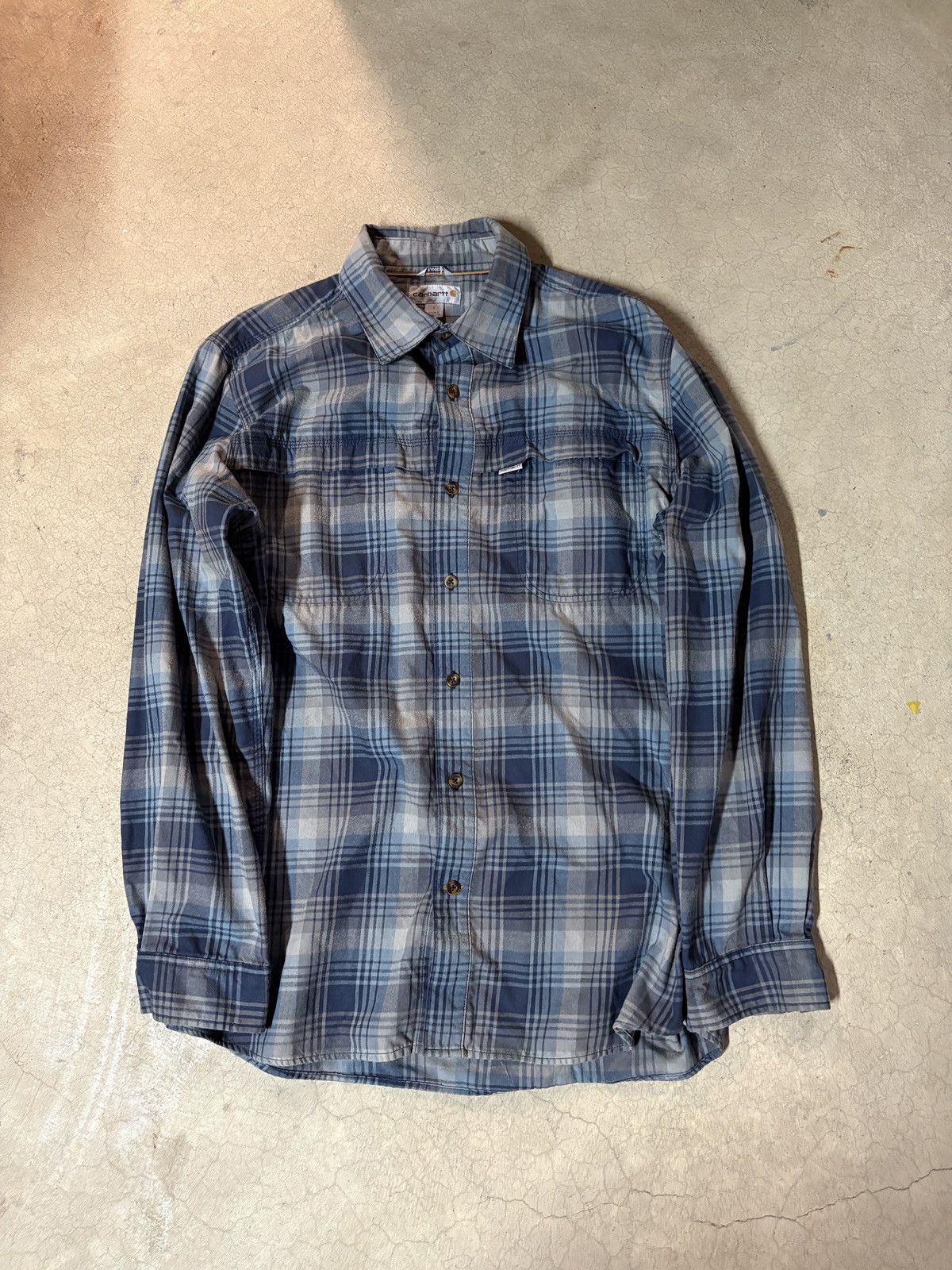 Carhartt Carhartt Plaid Flannel Long Sleeve Shirt Blue Size Large Size US L / EU 52-54 / 3 - 1 Thumbnail