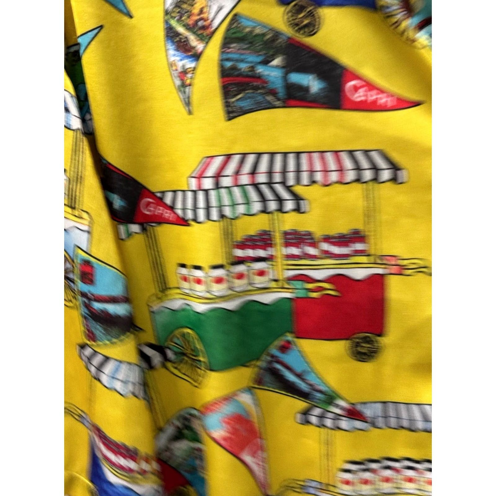 Asos RARE Asos CapriItalian Food Cart Hawaiian SHORT SLEEVE BUTTON UP SHIRT XL Size US XL / EU 56 / 4 - 4 Thumbnail