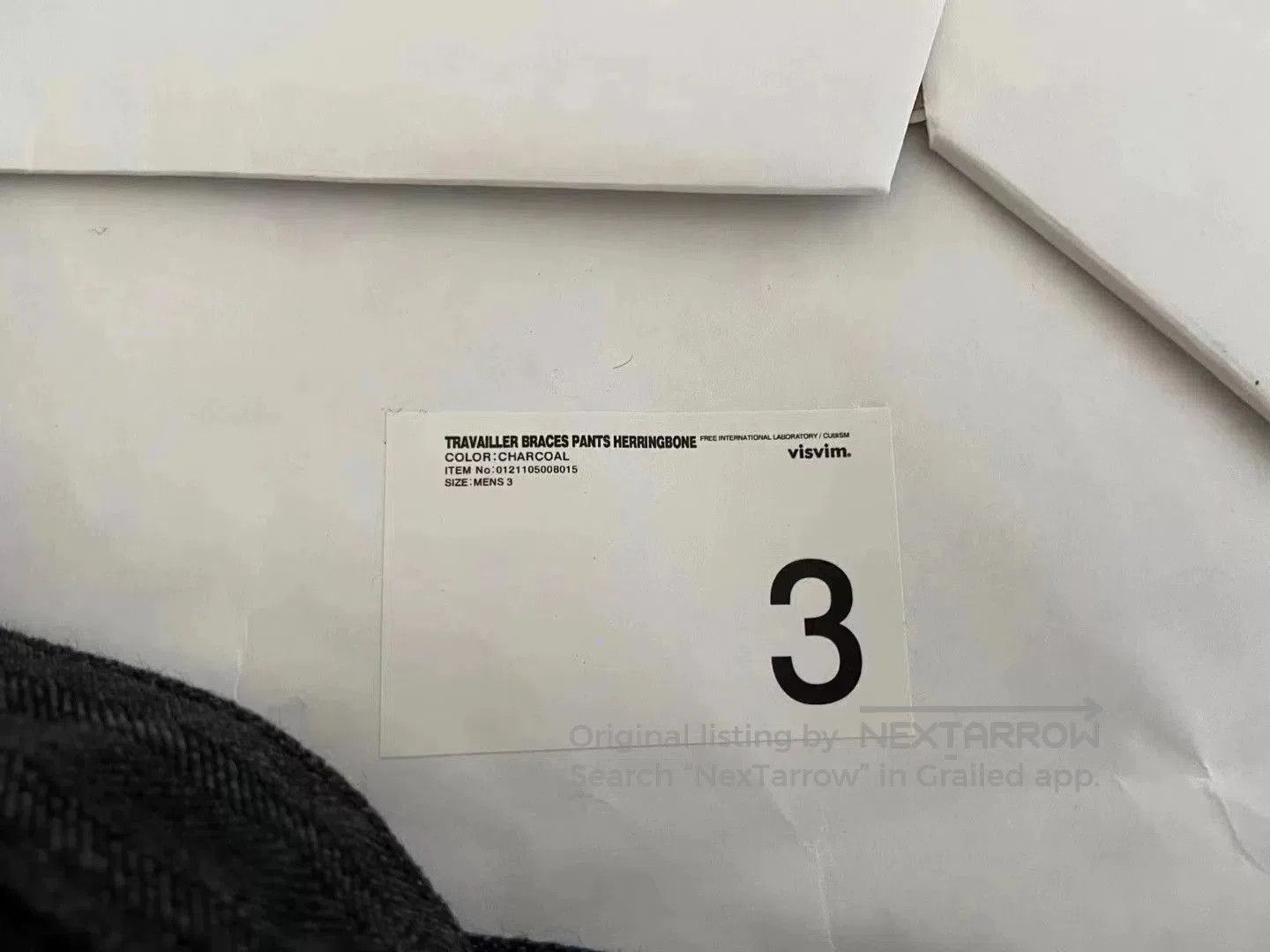 Visvim visvim herringbone braces pants in black. Size US 34 / EU 50 - 4 Thumbnail