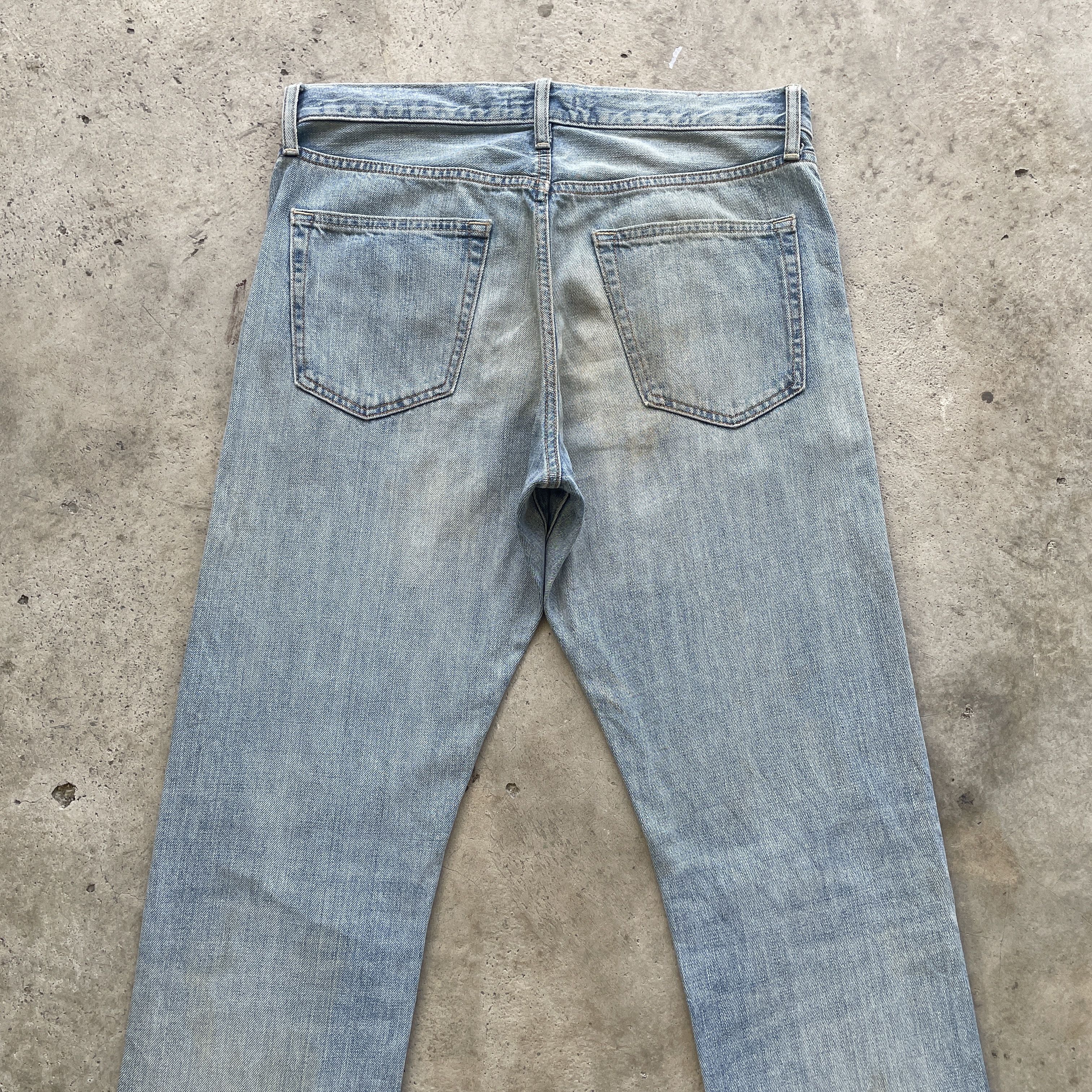 Japanese Brand VINTAGE JAPANESE FADED JEANS DISTRESSED DENIM PANTS W33 Size US 33 - 8 Thumbnail