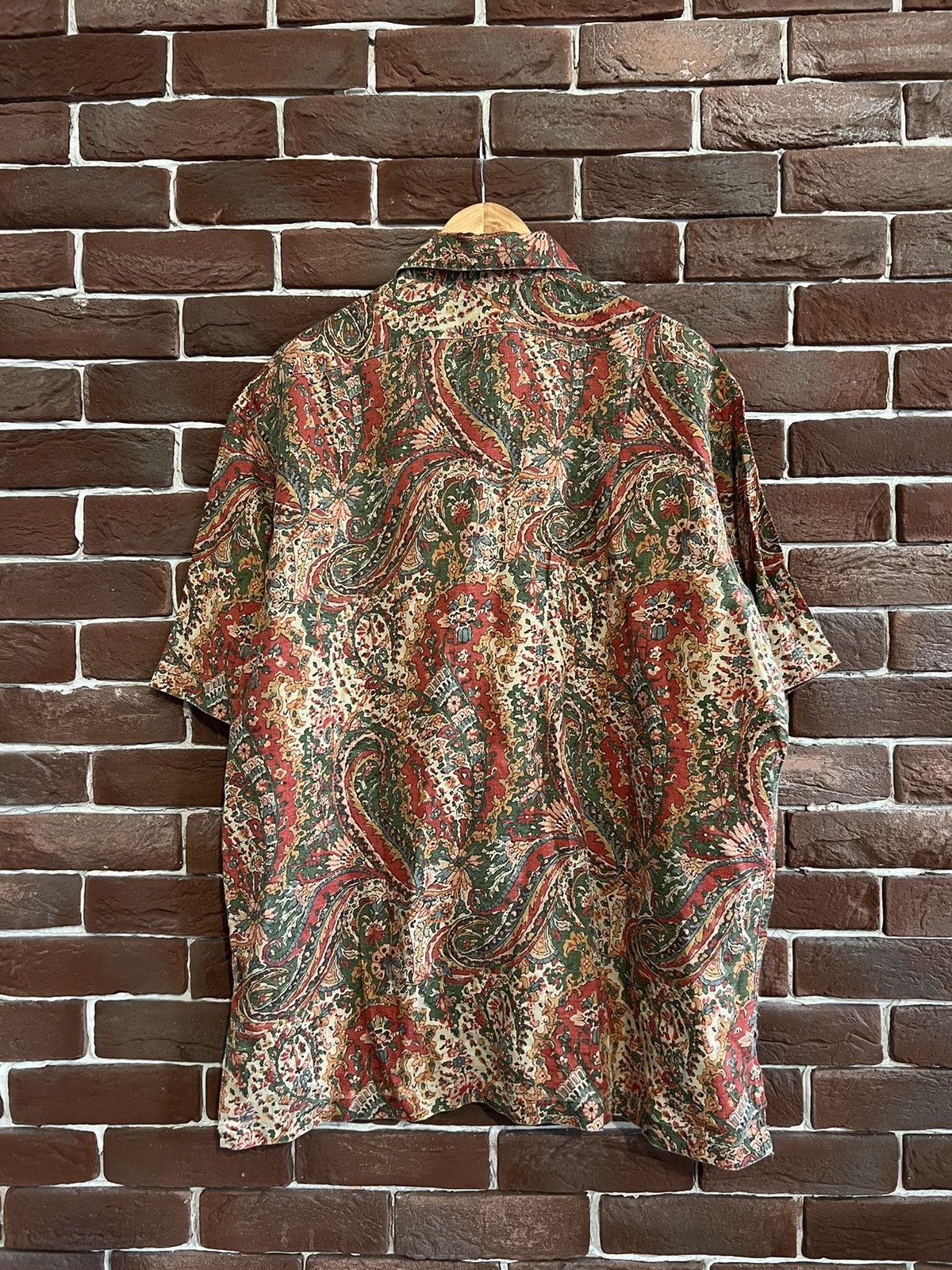 Vintage Polo Ralph Lauren Paisley Linen Button Shirt Casual Rare L Size US L / EU 52-54 / 3 - 3 Thumbnail
