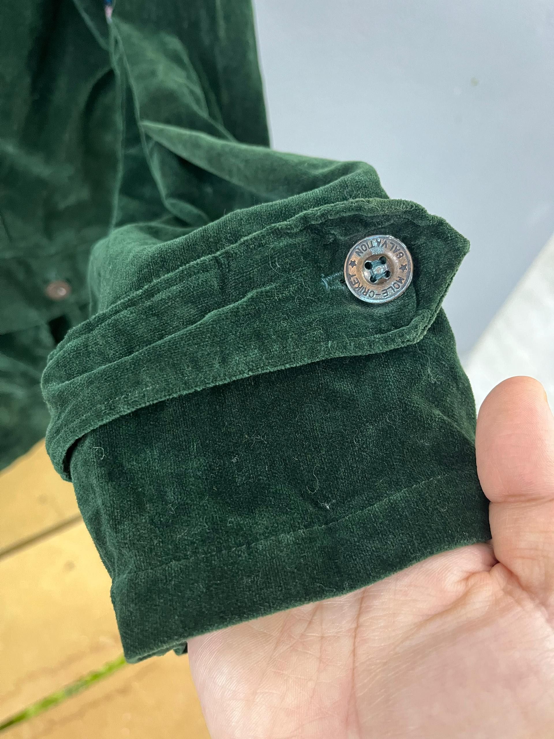 Vintage Archive BIS-WAN Emerald Velvet Western Jacket Size S / US 4 / IT 40 - 4 Thumbnail