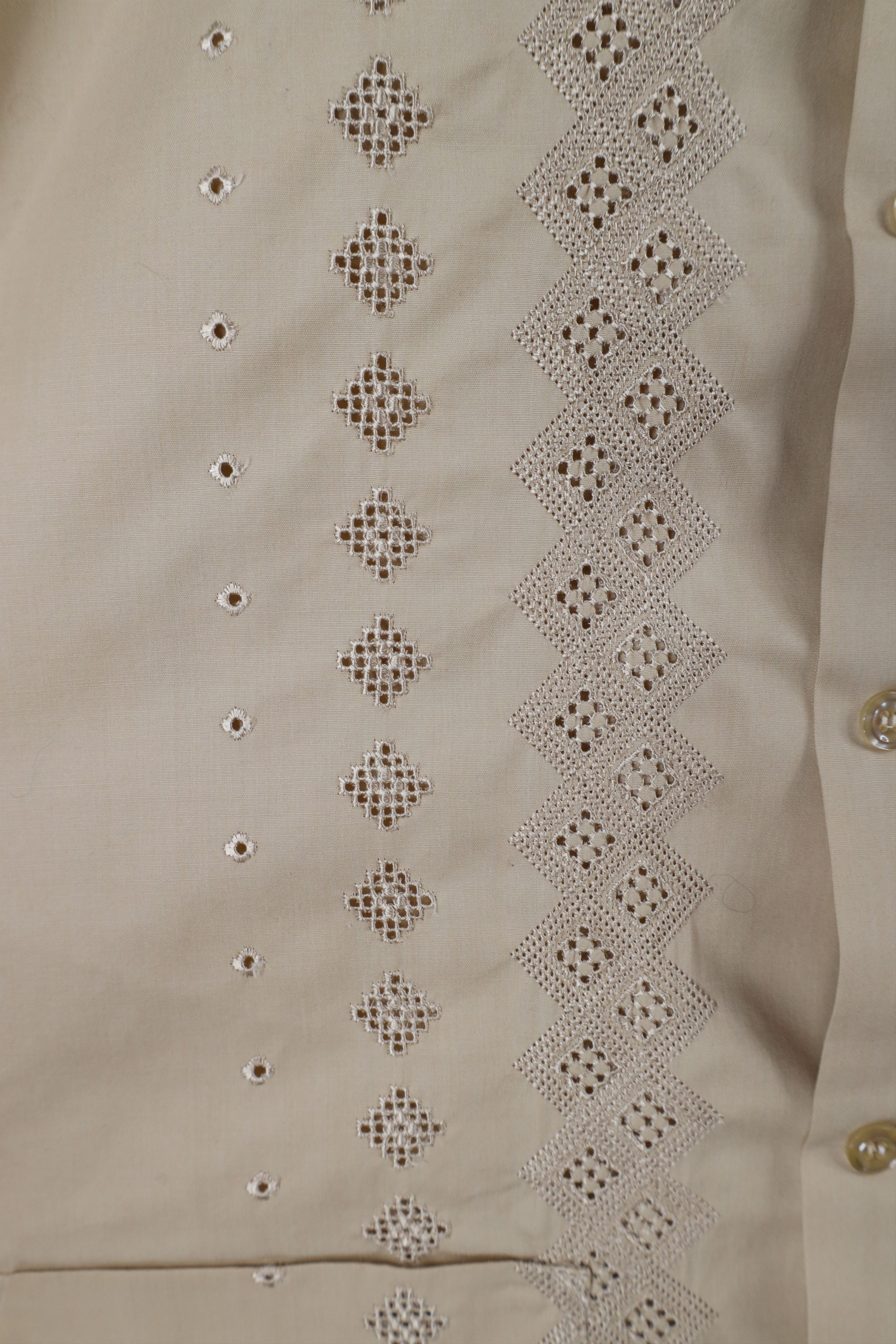 Vintage Vintage 60s 70s Rockabilly Knit Beach Wedding Button Shirt Size US M / EU 48-50 / 2 - 5 Thumbnail