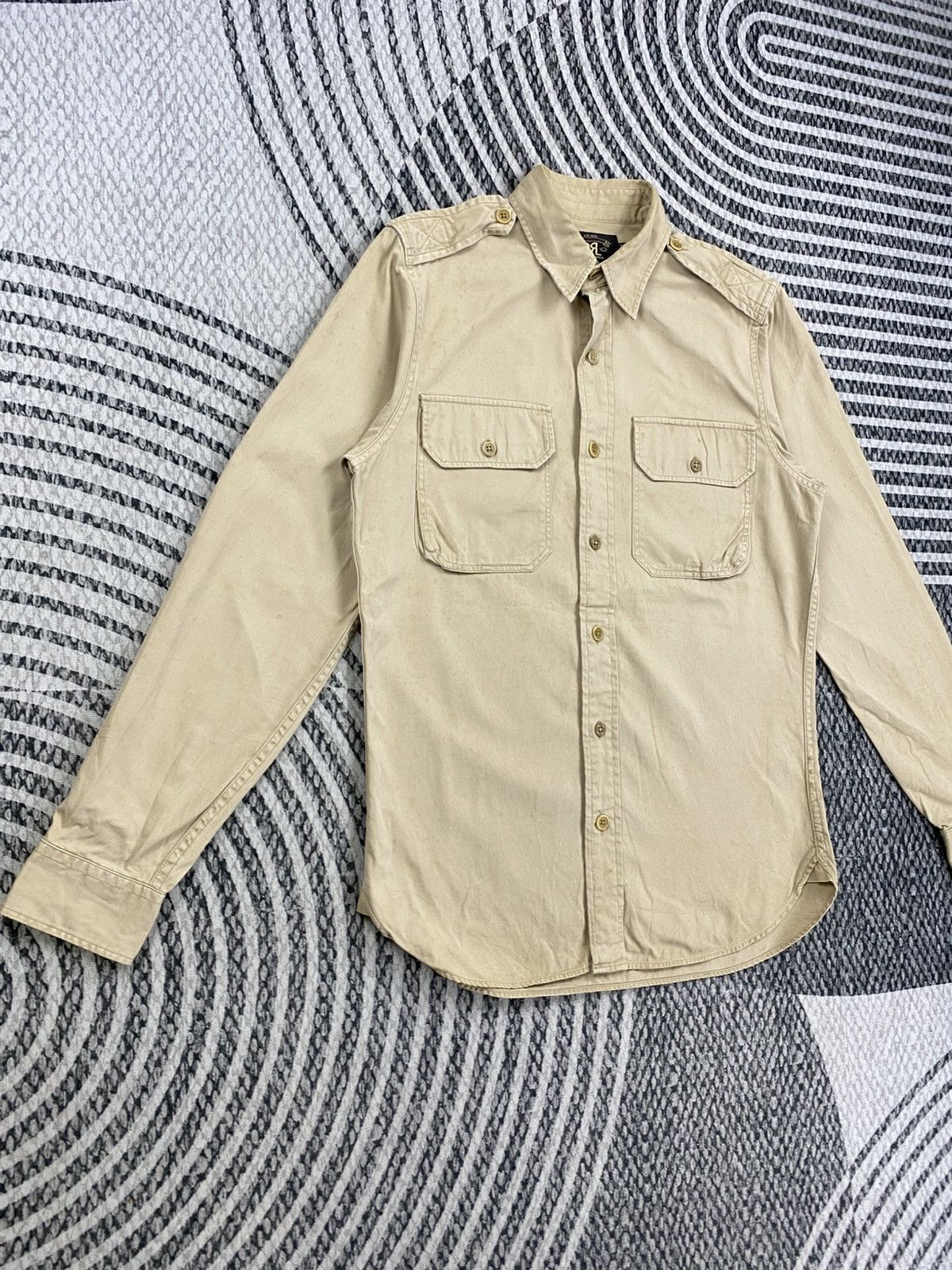 RRL Ralph Lauren 🔥STEALS RRL Ralph Lauren Casual Cotton Button Up Shirt Size US M / EU 48-50 / 2 - 3 Thumbnail