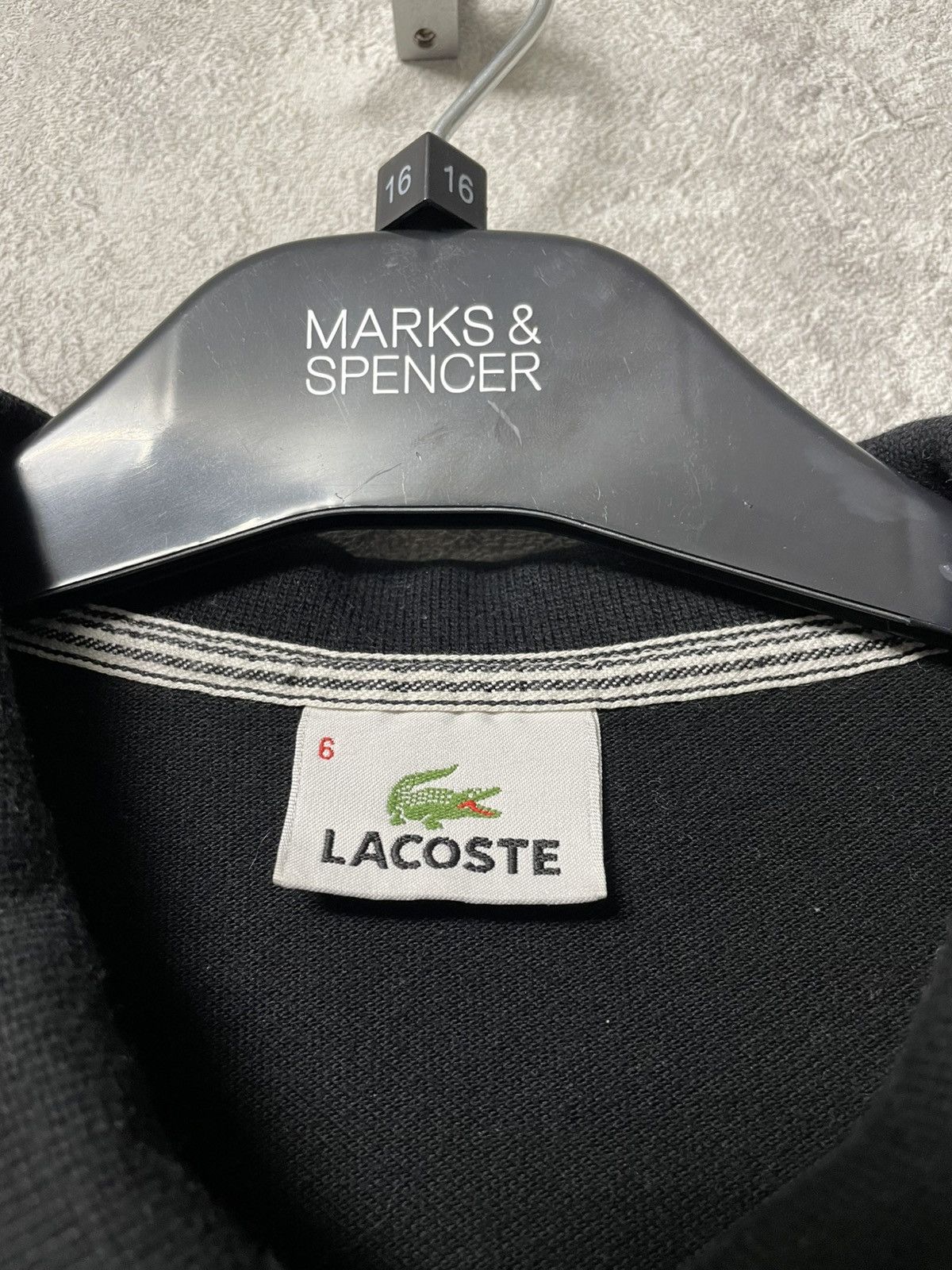 Lacoste Vintage Lacoste Black Long Sleeve Polo Shirt Size US M / EU 48-50 / 2 - 8 Thumbnail