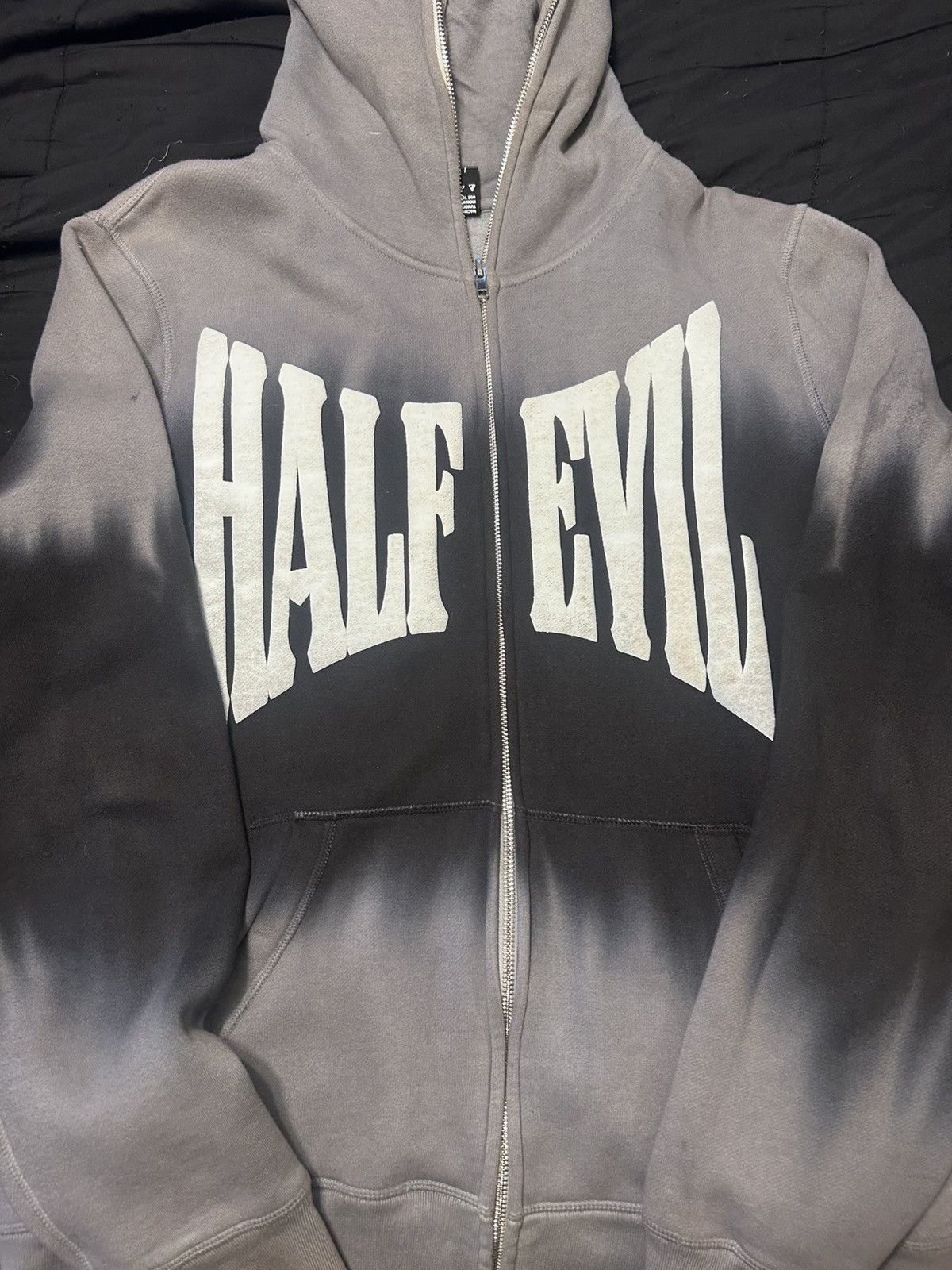 Half Evil Half Evil Gray Tie Dyed Full Zip Size US XL / EU 56 / 4 - 1 Thumbnail