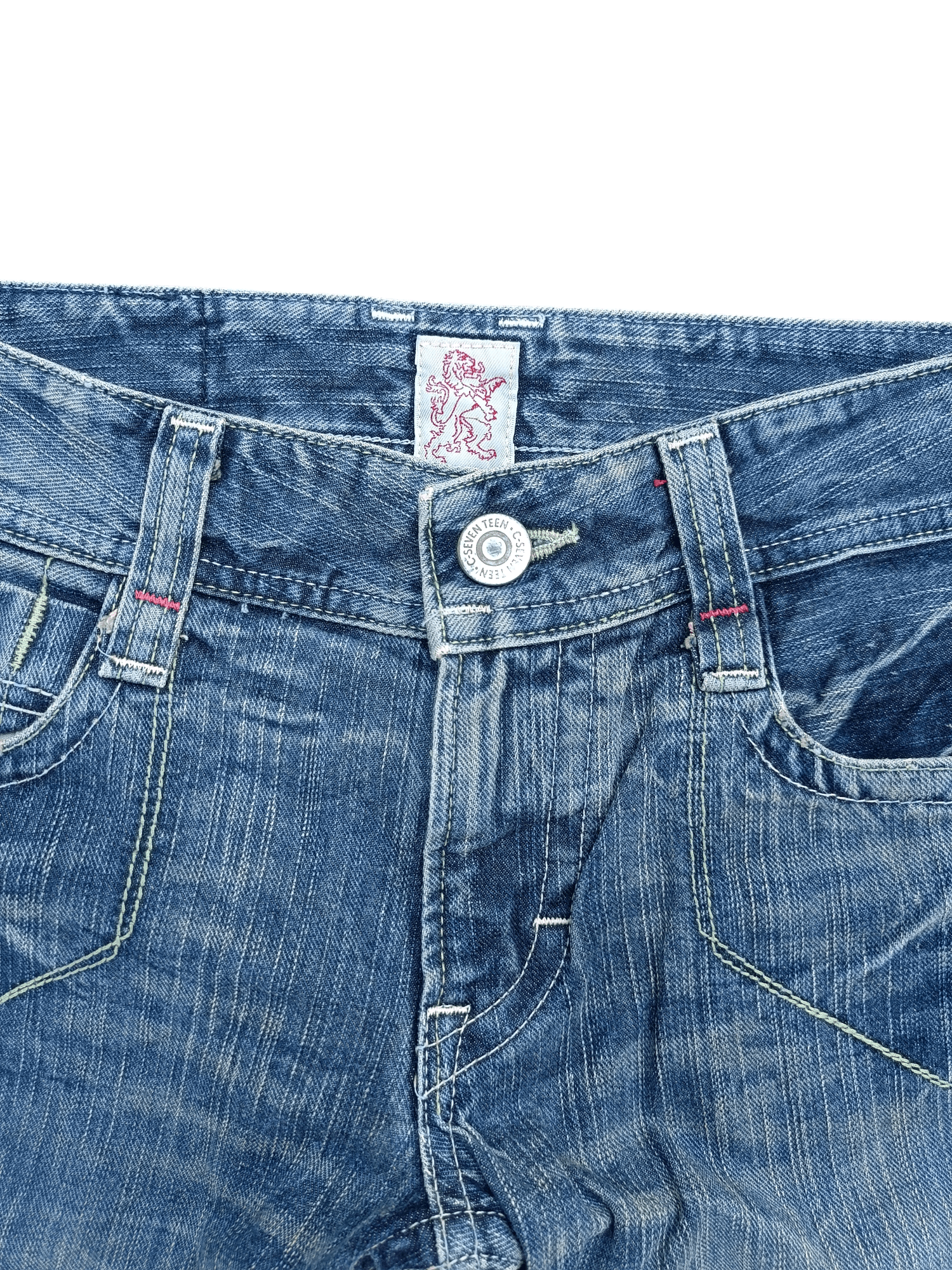 Designer × Japanese Brand FLARED C-Seventeen Bootcut Whiskers Faded Denim Pants Size S Size 30" / US 8 / IT 44 - 14 Thumbnail