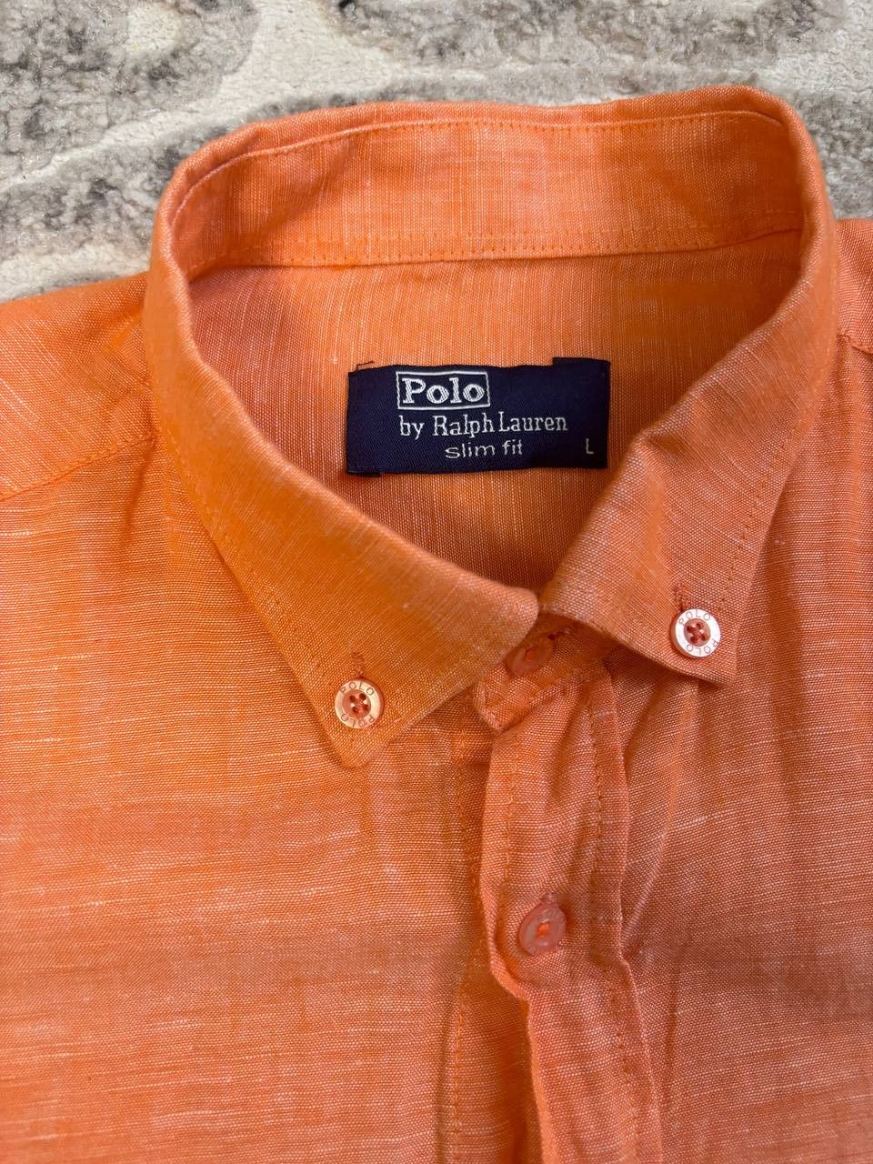 Polo Ralph Lauren Polo Ralph Lauren Blake men's shirt, orange, made in USA Size US L / EU 52-54 / 3 - 11 Thumbnail