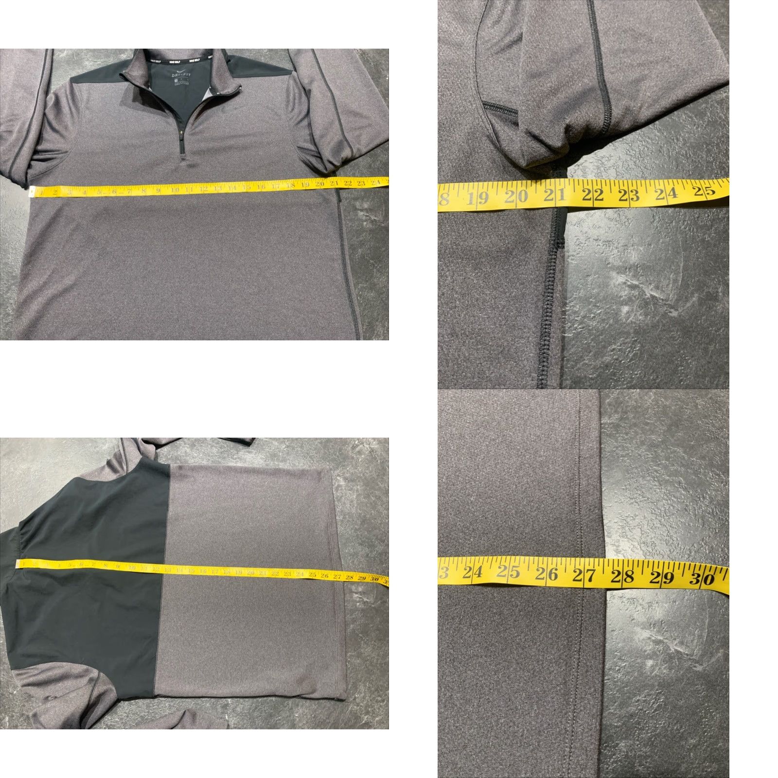 Nike Nike Dri-FIT Golf 1/4 Zip Pullover Jacket Men Medium Grey Athletic CrossFit Spring Fall Winter Size US M / EU 48-50 / 2 - 8 Thumbnail