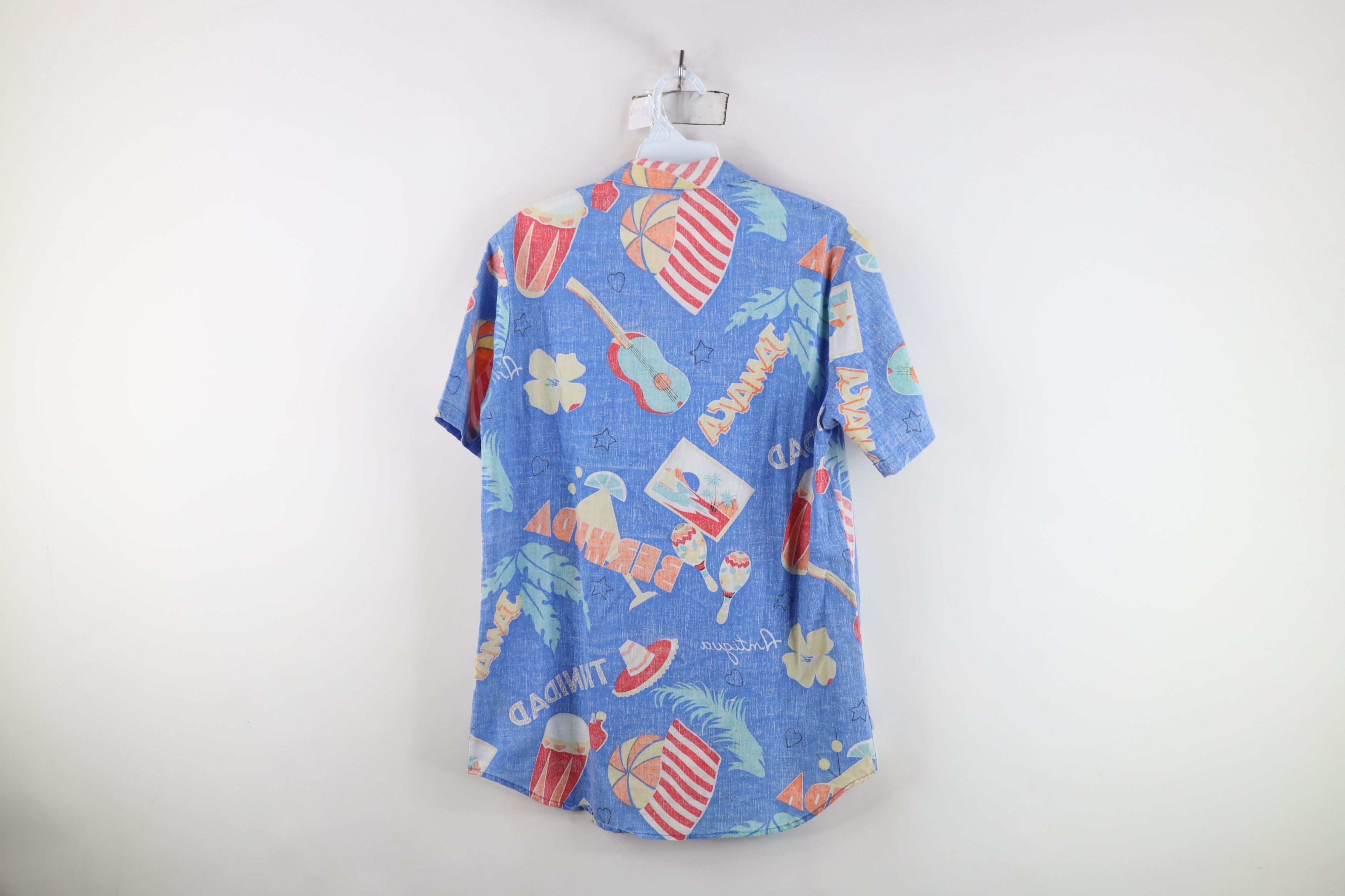 Vintage Vintage 70s Streetwear Print Jamaica Flower Button Shirt USA Size US S / EU 44-46 / 1 - 9 Thumbnail