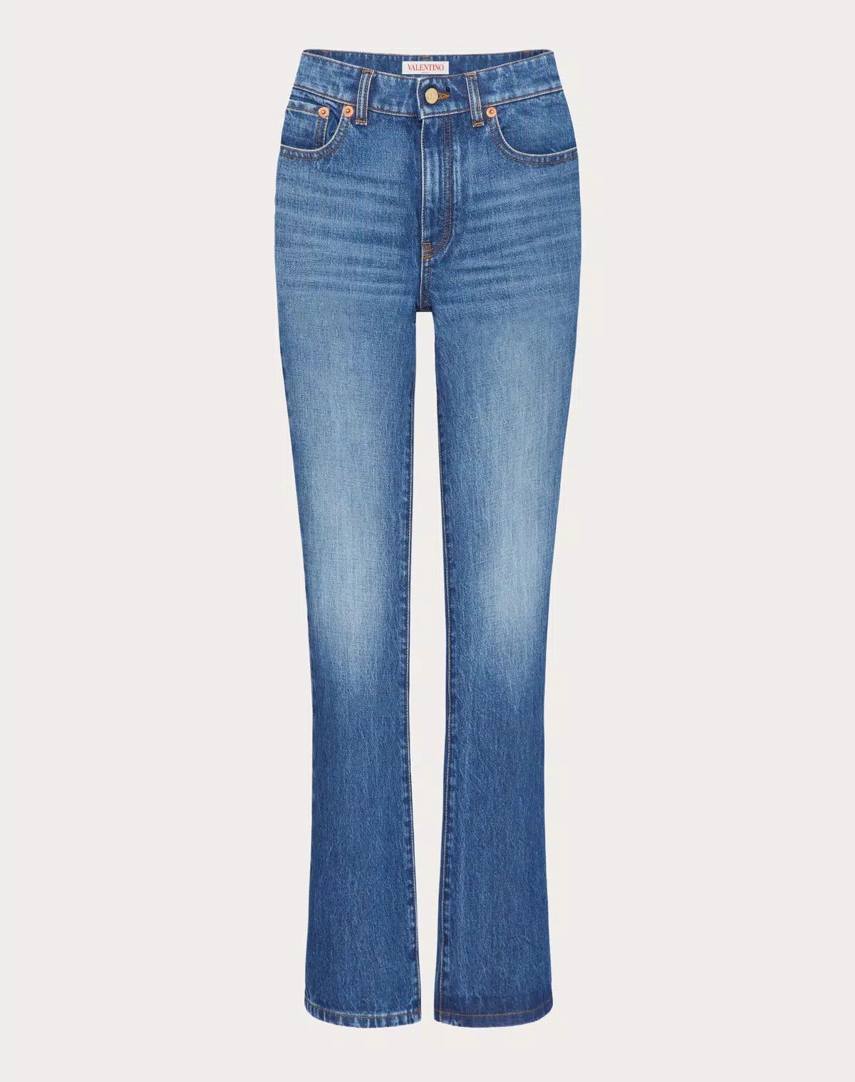 Valentino o1s1wg110625 Denim Trousers in Denim Blue Size 24" / US 00 / IT 34 - 1 Thumbnail