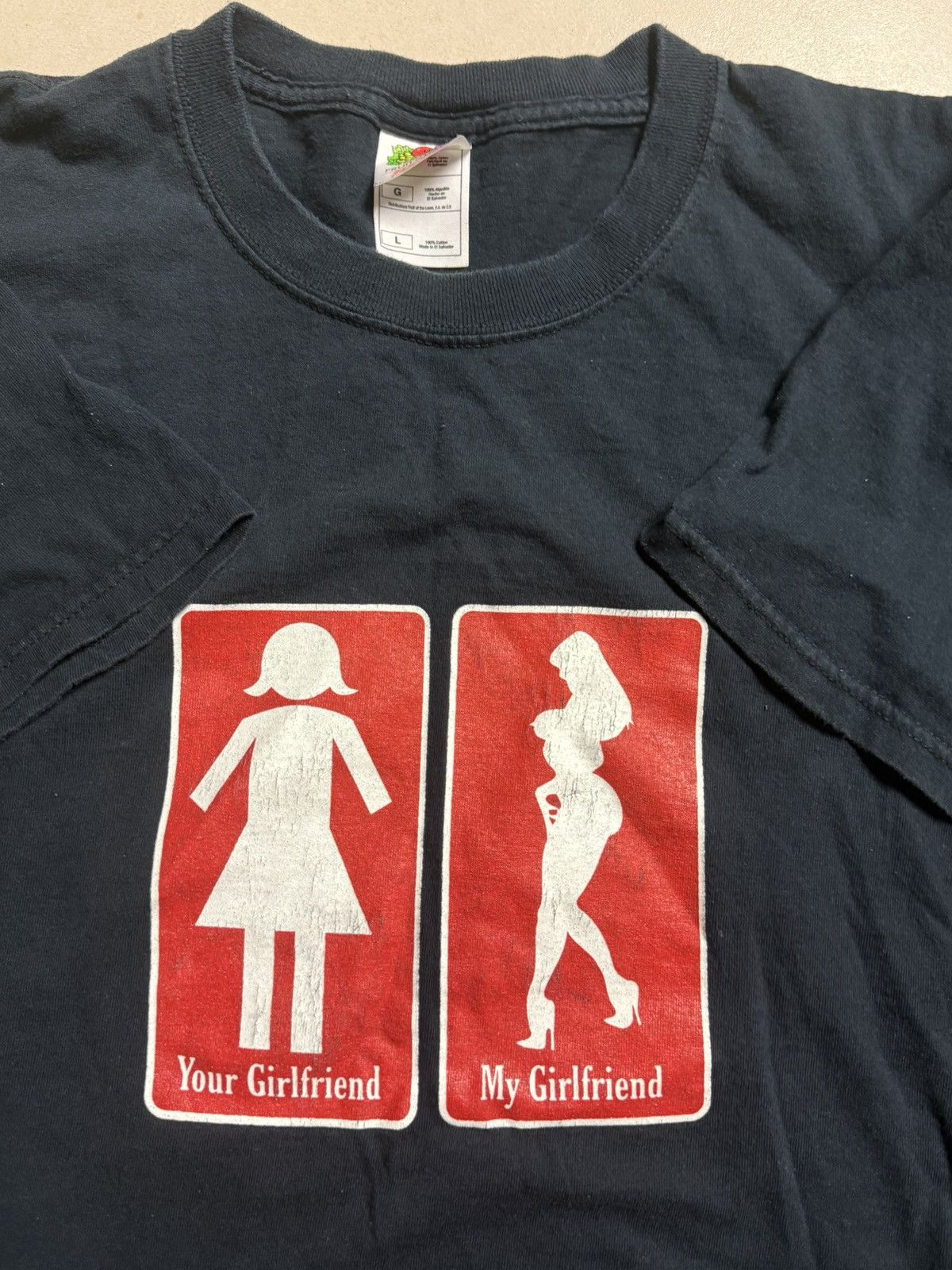 Vintage Vintage Y2K Girlfriend Tee Adult Humor Size US L / EU 52-54 / 3 - 1 Thumbnail