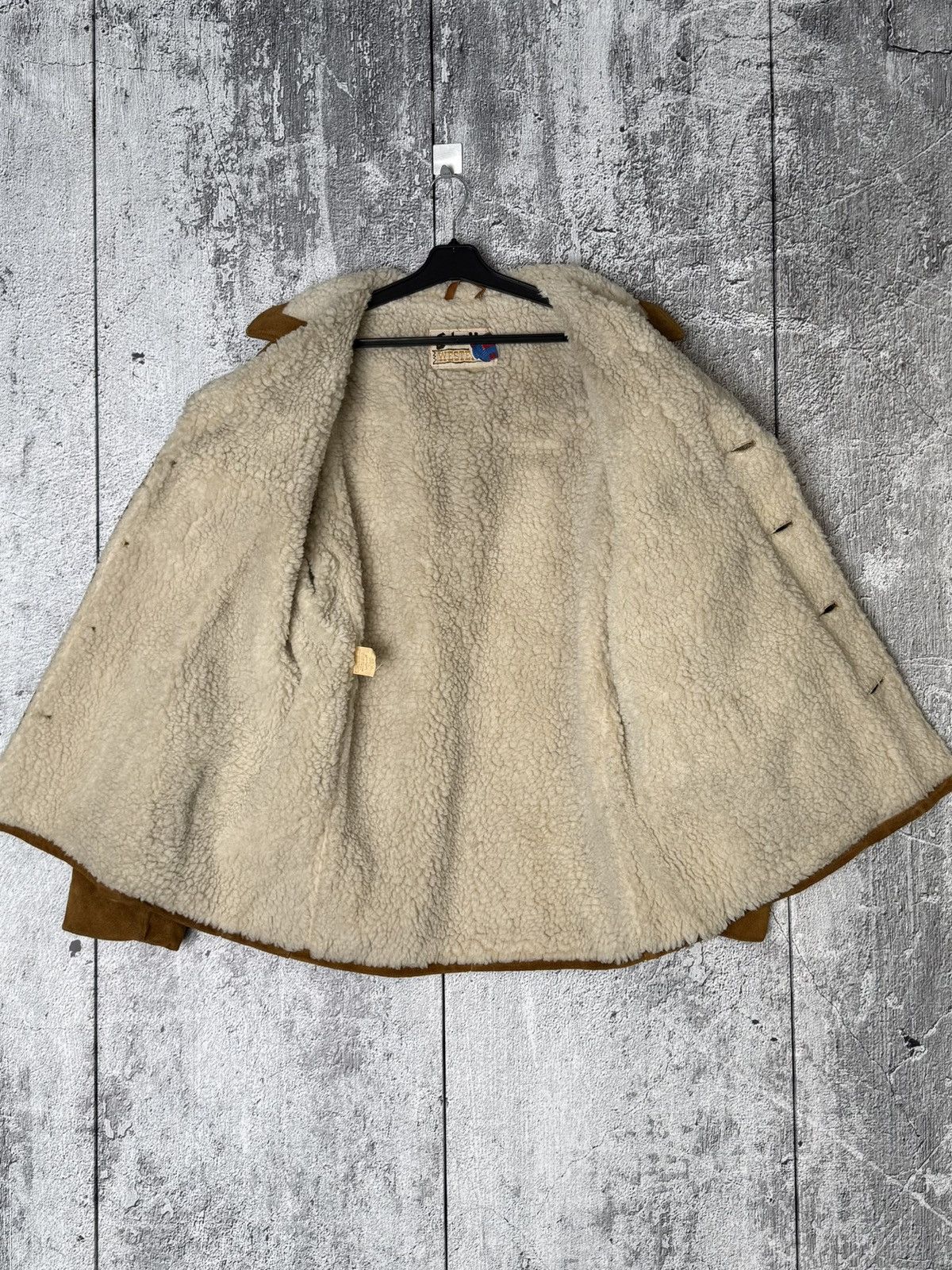 Schott Vintage Schott NYC Western Shearling Suede Leather Jacket Size US L / EU 52-54 / 3 - 20 Thumbnail