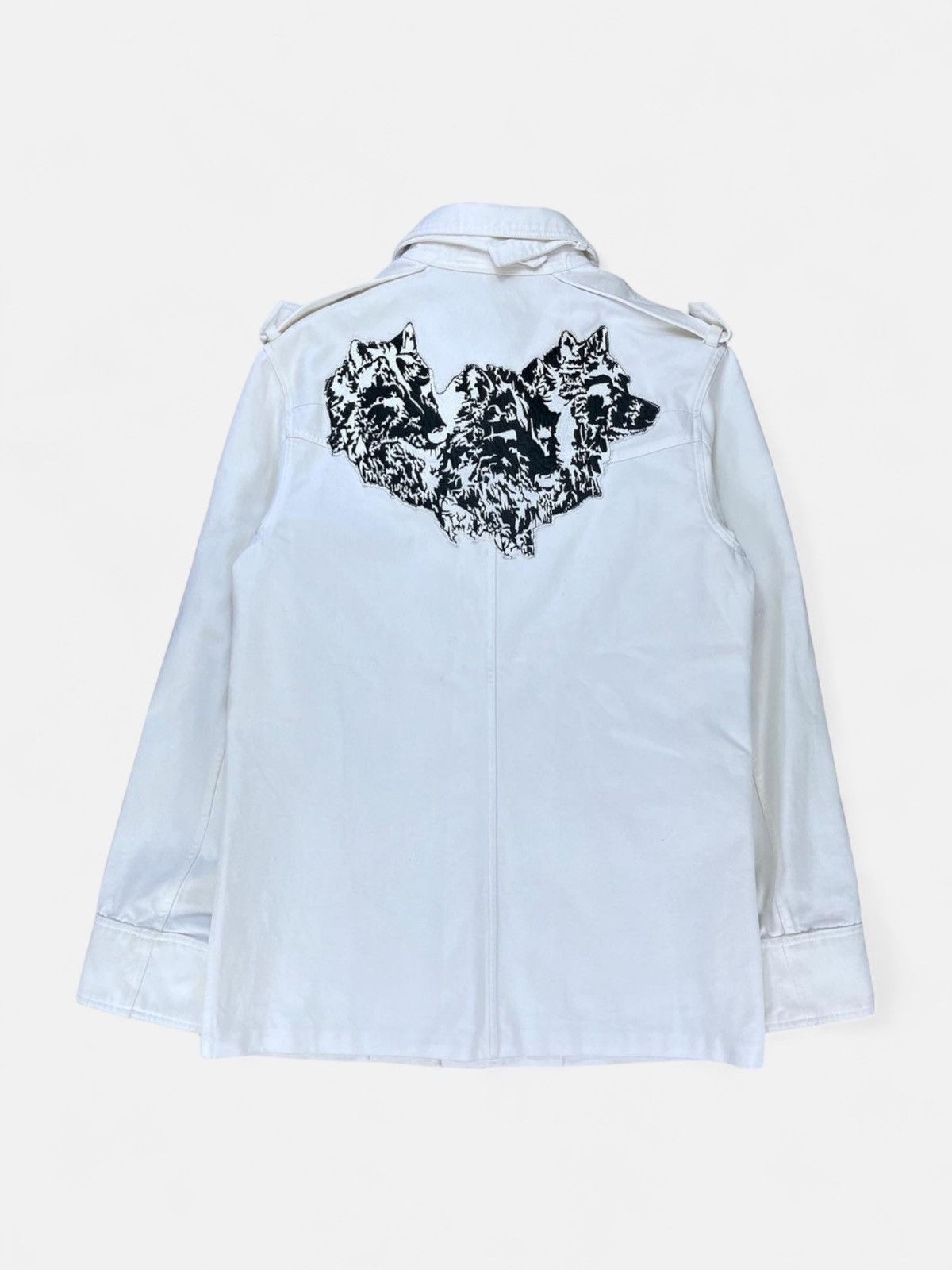Dior × Hedi Slimane Dior Homme - SS05 Double Collar Wolves Patch M-65 Jacket Size US M / EU 48-50 / 2 - 1 Thumbnail