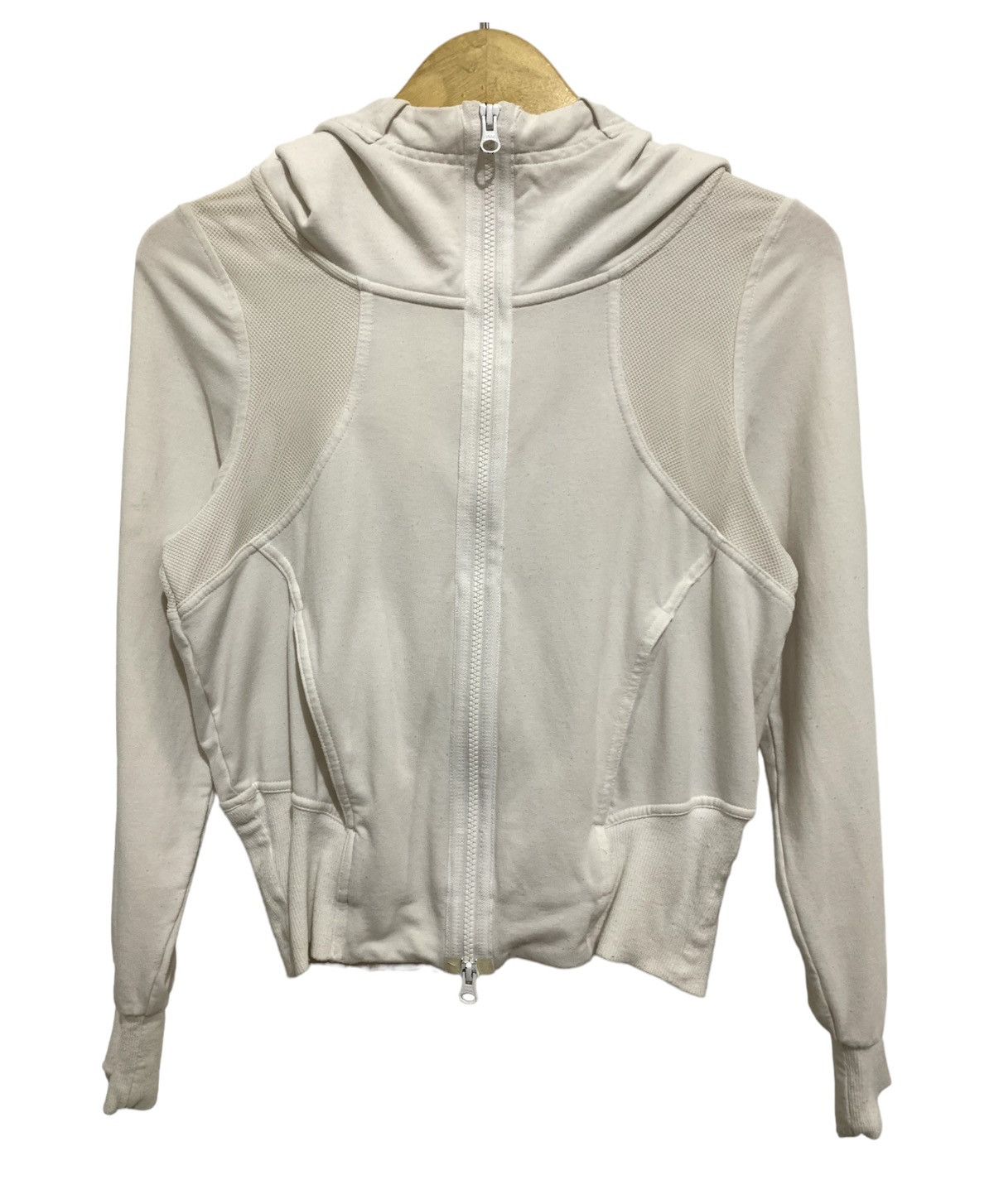 image of Adidas Stella Mccartney Ziphoodie in White, Women's (Size Medium)