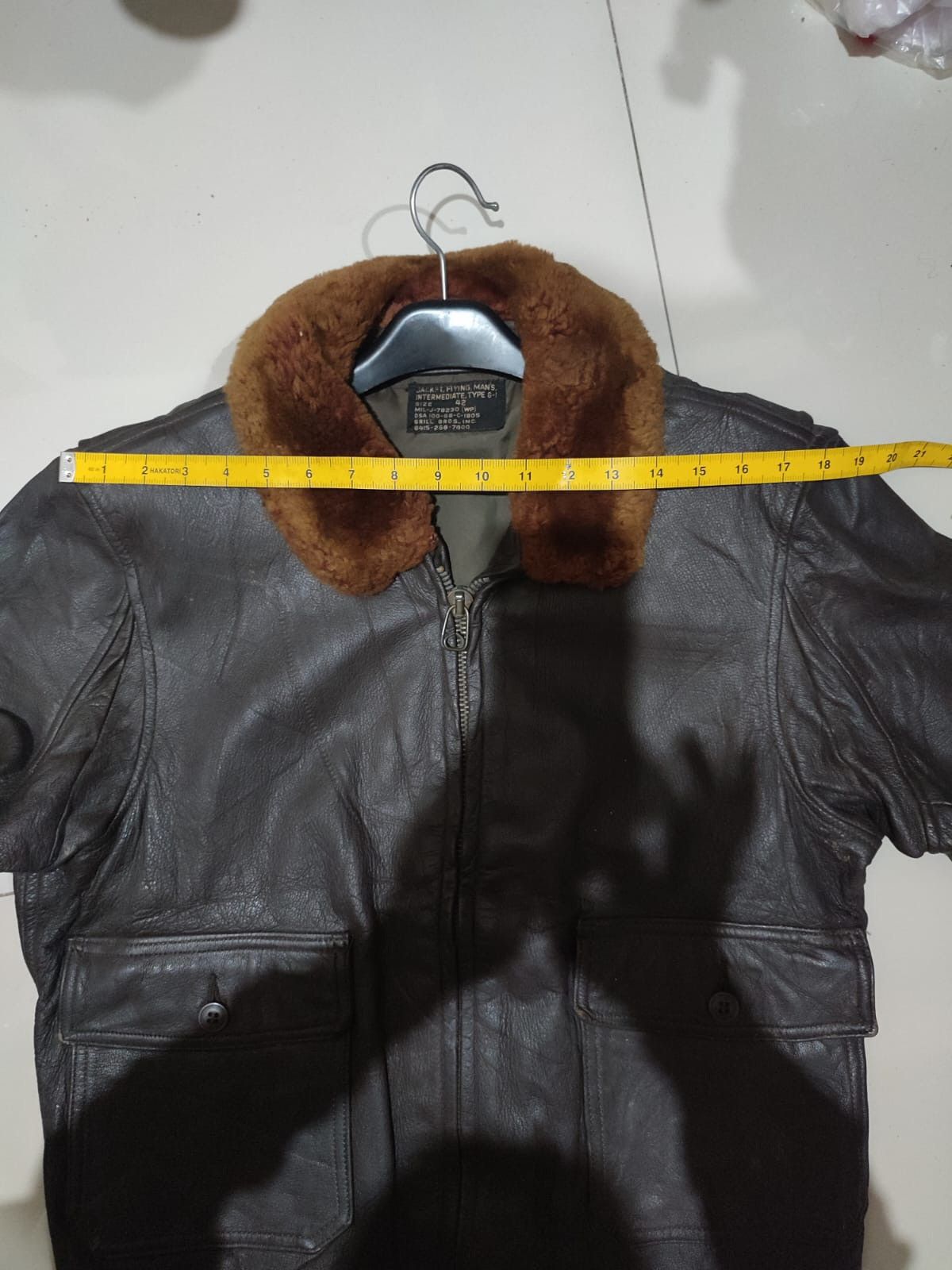 Vintage VERY RARE VINTAGE LEATHER JACKET G1 VIETNAM WAR USN Size US L / EU 52-54 / 3 - 14 Thumbnail