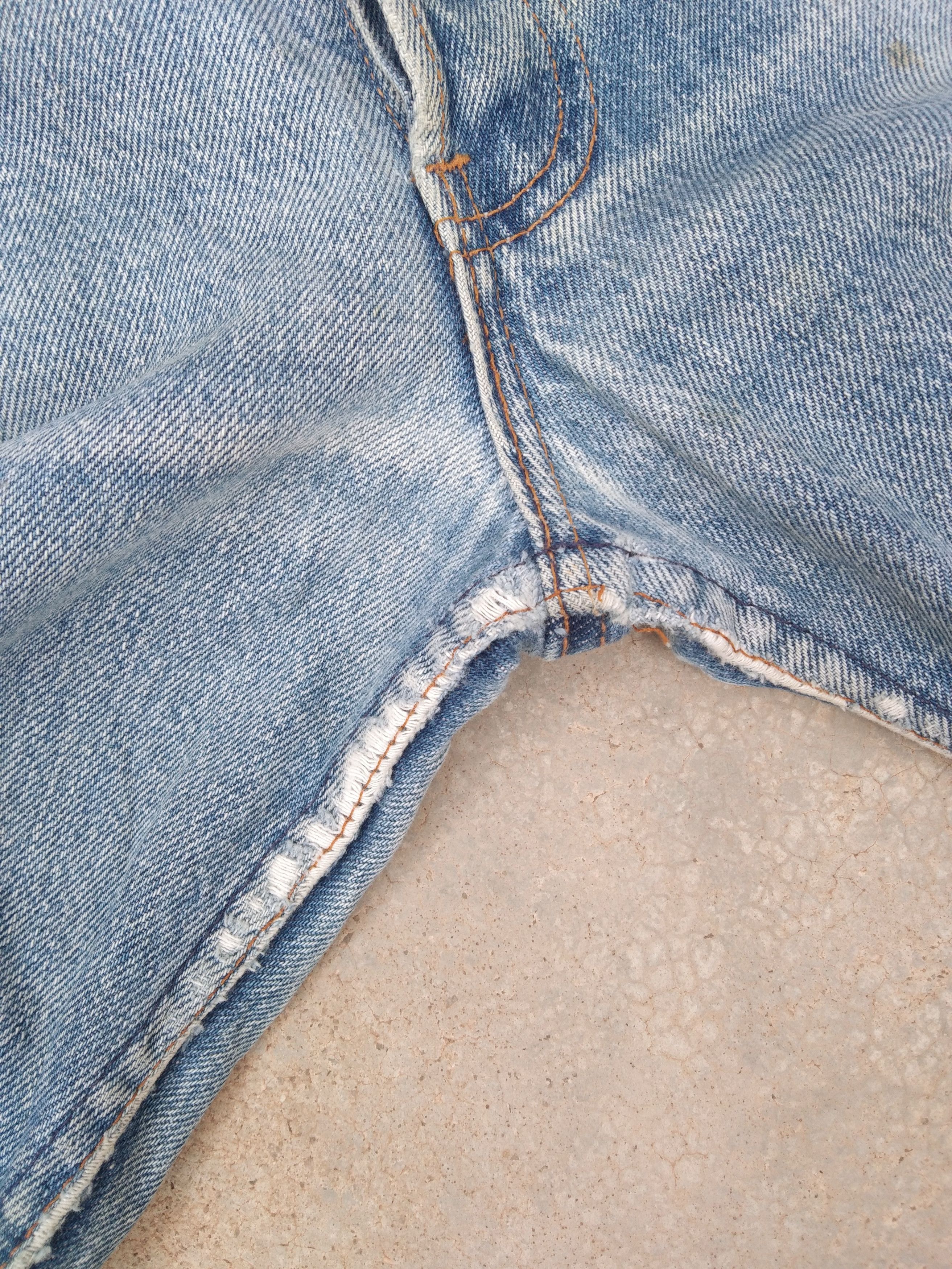 Levi's × Vintage 80s Vintage Levis 501 Made In USA Distressed Jeans 32x33 Size US 32 / EU 48 - 11 Thumbnail