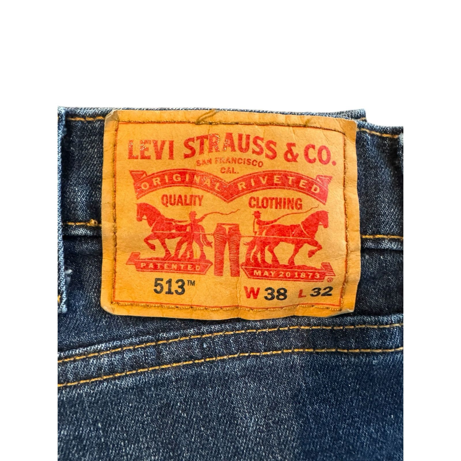 Levi's Levi’s Men's 513 Slim Straight Denim Pants W38xL32 Stretch Size US 38 / EU 54 - 6 Thumbnail