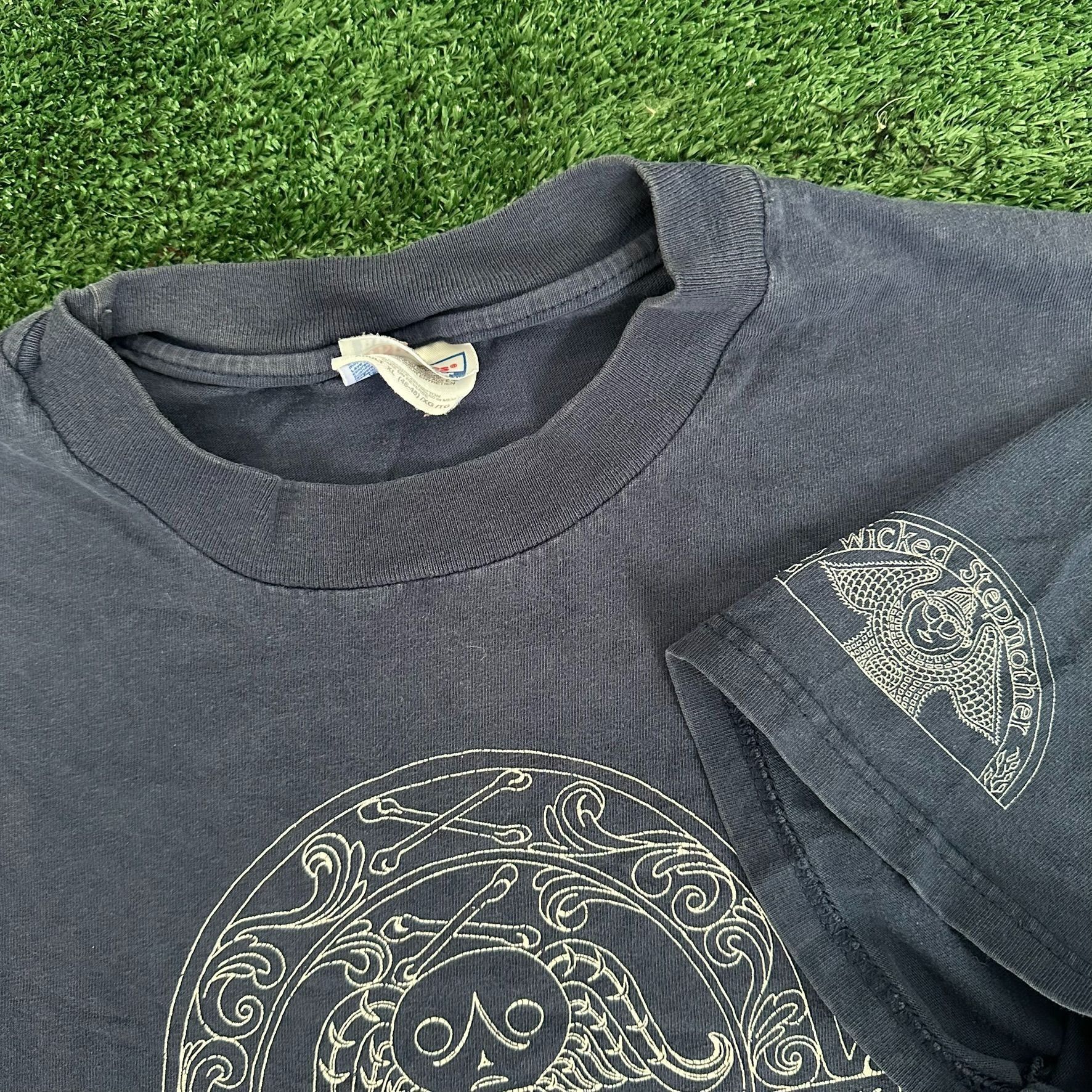 Hanes Vintage 90s Cemetery Graveyard Tombstone T-Shirt Boxy Faded Size US XL / EU 56 / 4 - 4 Thumbnail