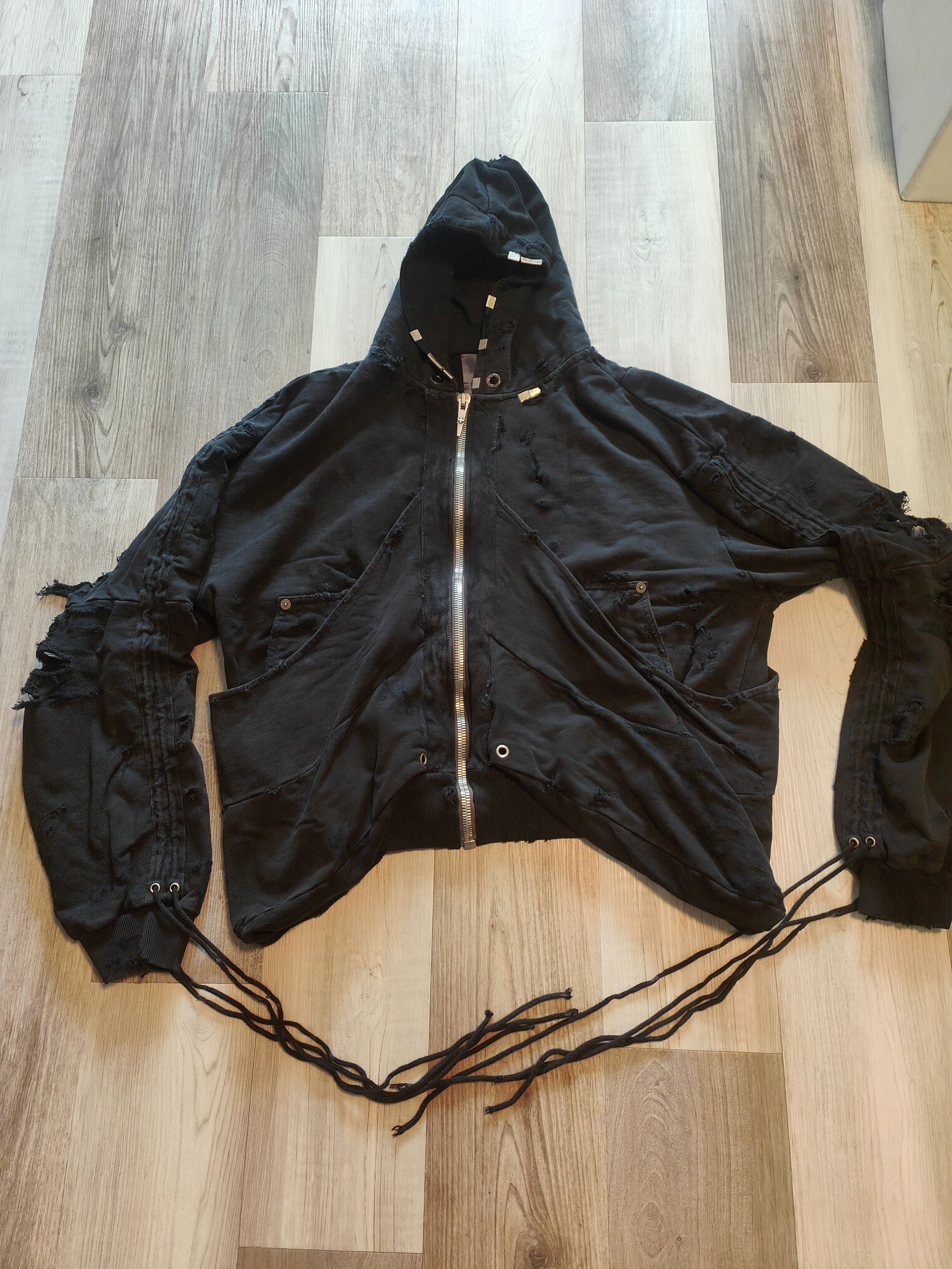 SHINE LUXURY Shine luxury golucida Distressed Cargo hoodie Size US XXL / EU 58 / 5 - 1 Thumbnail