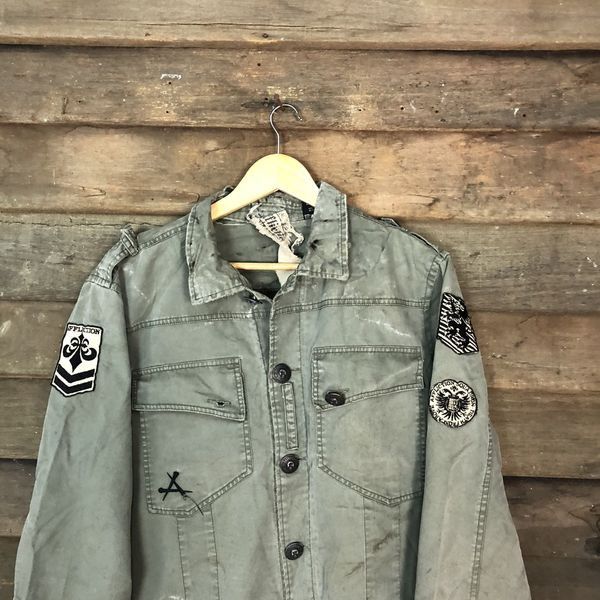 Affliction Affliction Skulls Green Light Jacket army #2830DLL Size US M / EU 48-50 / 2 - 2 Thumbnail