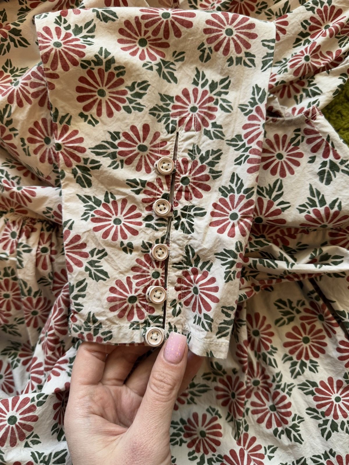 Designer Ewa I Walla A/W 2021 avant garde florar pattern poplin dress Size S / US 4 / IT 40 - 5 Thumbnail