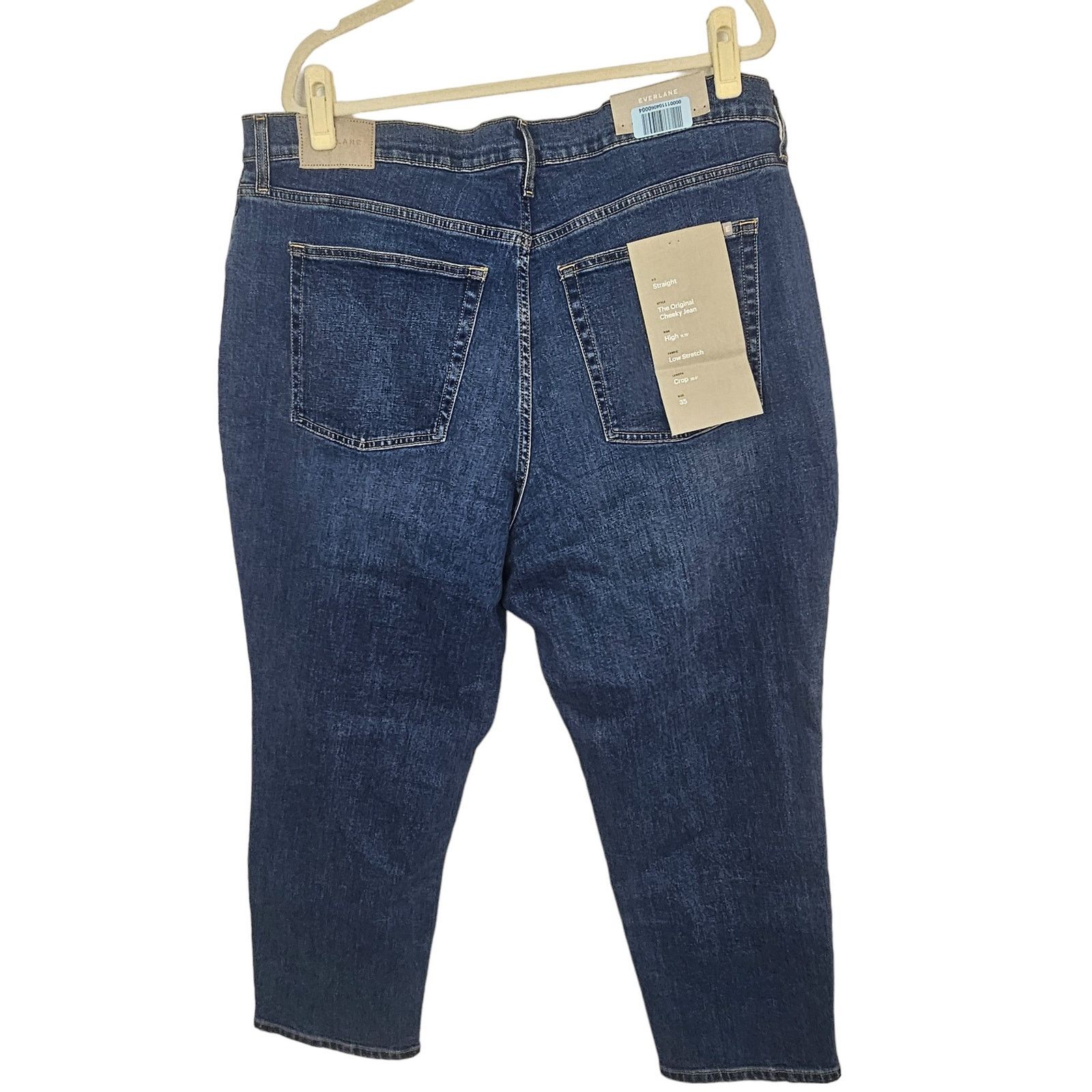 Everlane Everlane Womens The Original Cheeky Jeans Cropped High Waist Size 41" - 8 Thumbnail