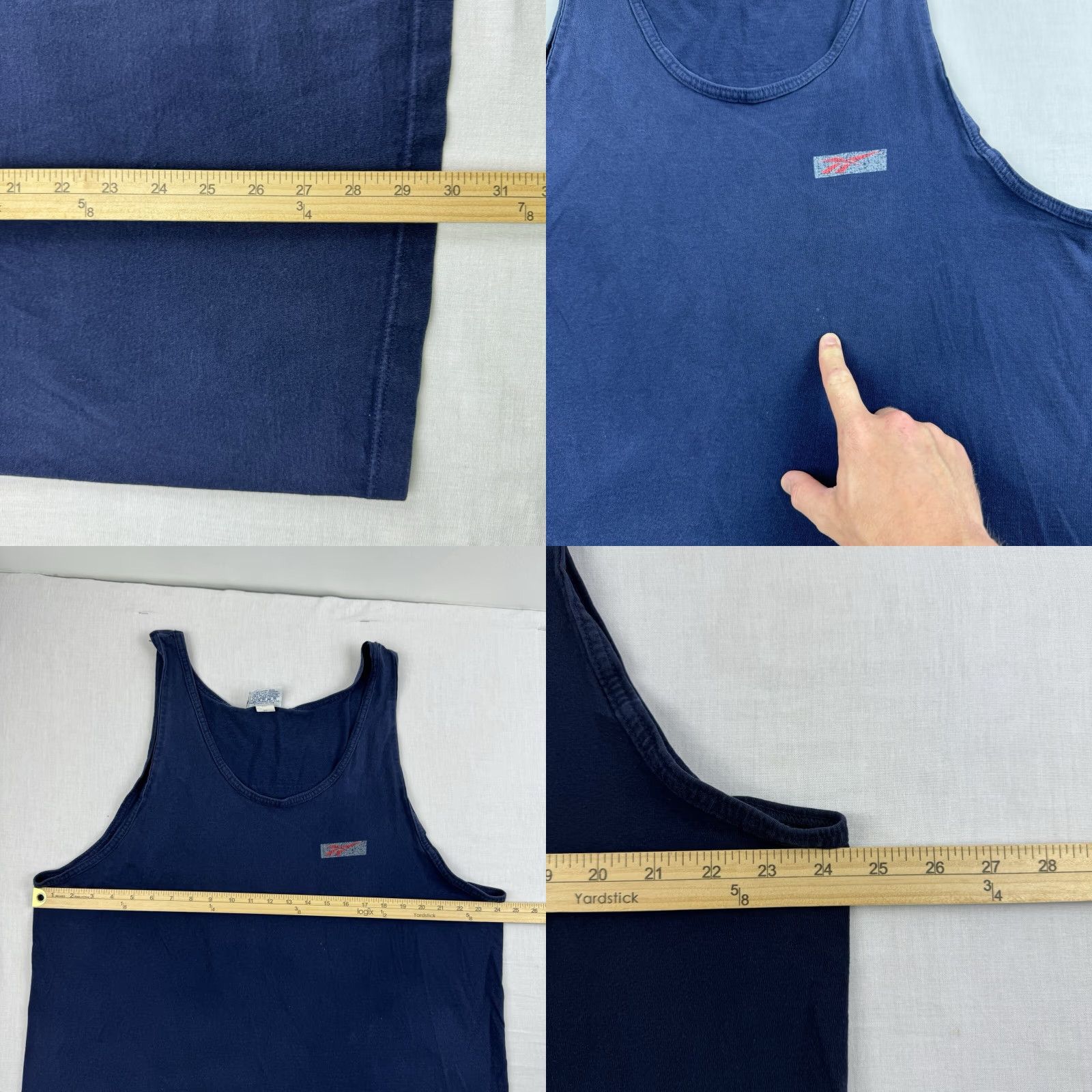 Reebok VINTAGE Reebok Tank Top Men XL Blue 90s Life Is Short Play Hard Sports Size US XL / EU 56 / 4 - 8 Thumbnail