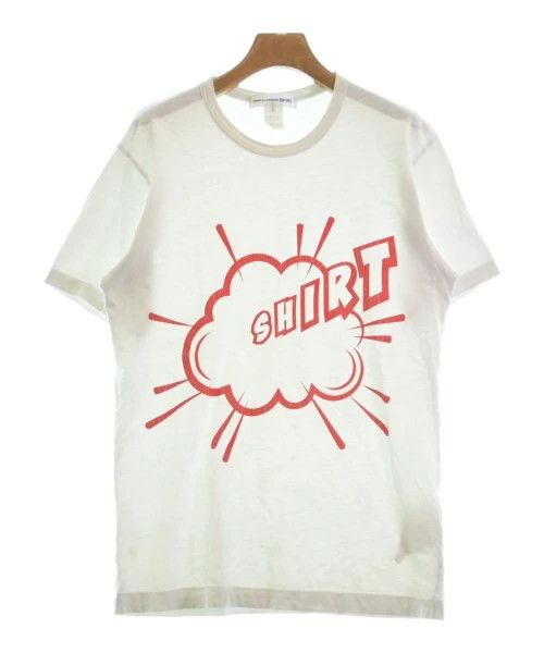 Comme des Garcons SHIRT T-Shirts cut and sewn cotton short sleeve crewneck White Size US L / EU 52-54 / 3 - 1 Thumbnail