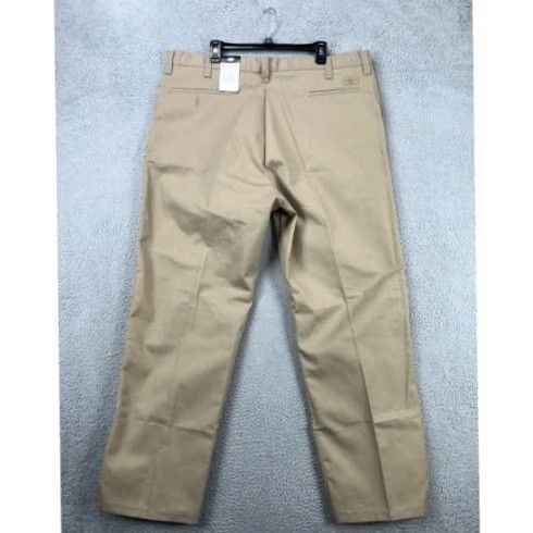 Dickies Dickies Pants Mens 42X32 Tan Khaki Chino Straight Flat Front Pockets LP812DS NEW Size US 42 / EU 58 - 4 Thumbnail