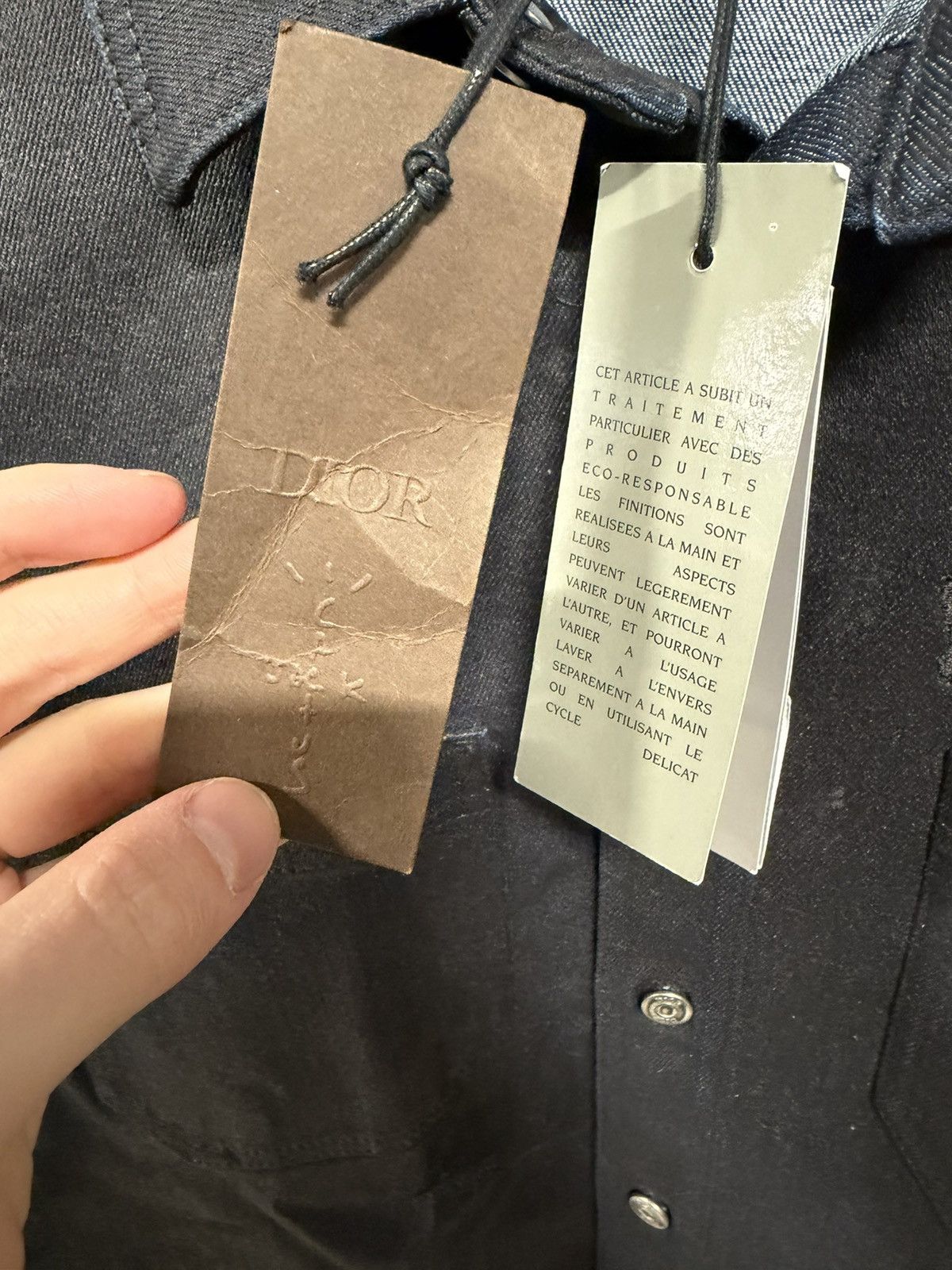 Dior × Travis Scott Dior x Travis Scott Waxed Distressed Overshirt Jacket 2400$ Size US M / EU 48-50 / 2 - 7 Thumbnail