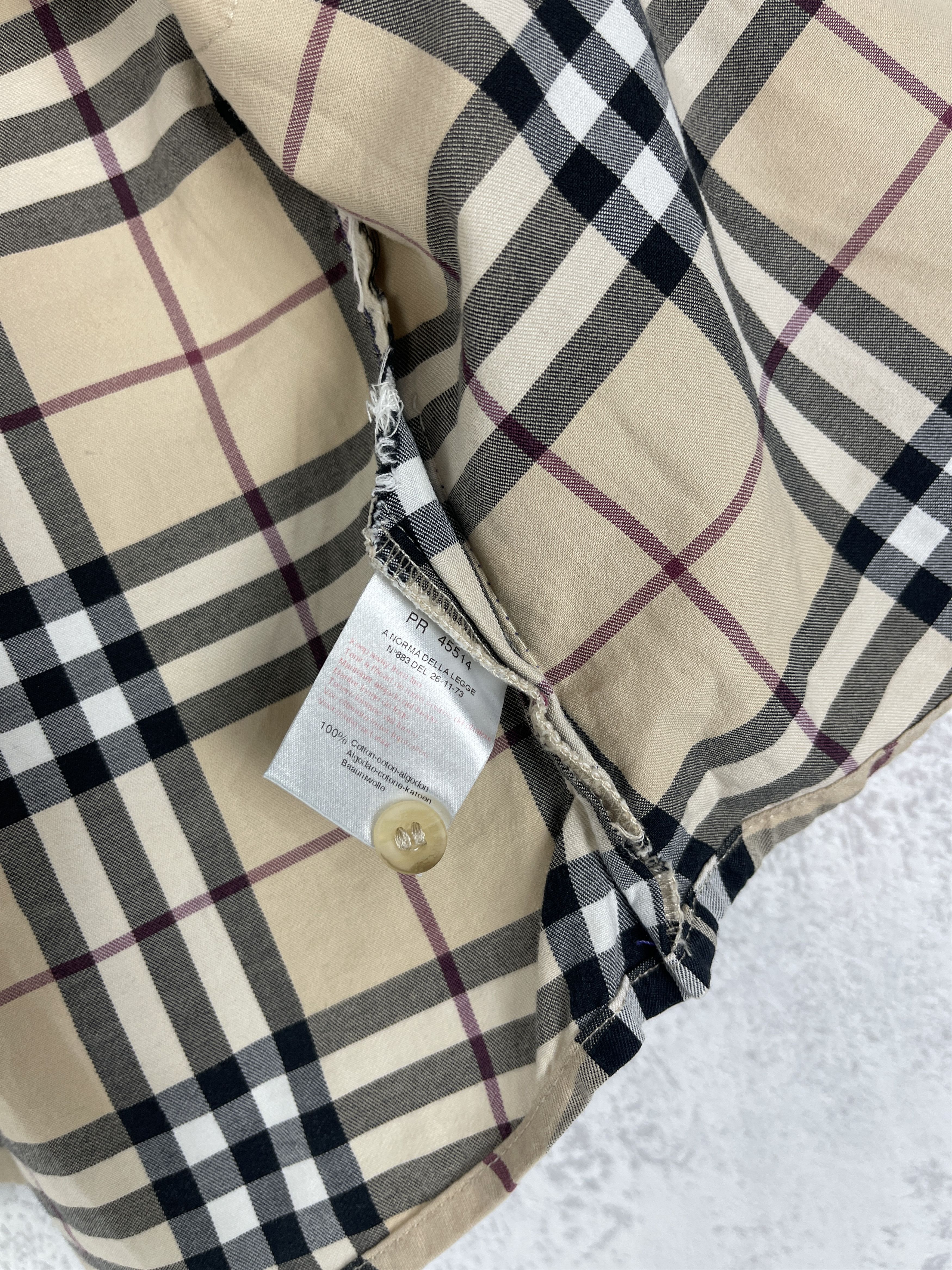 Burberry Burberry Kids 4Y Check Colar Shirt Size US XXS / EU 40 - 5 Thumbnail