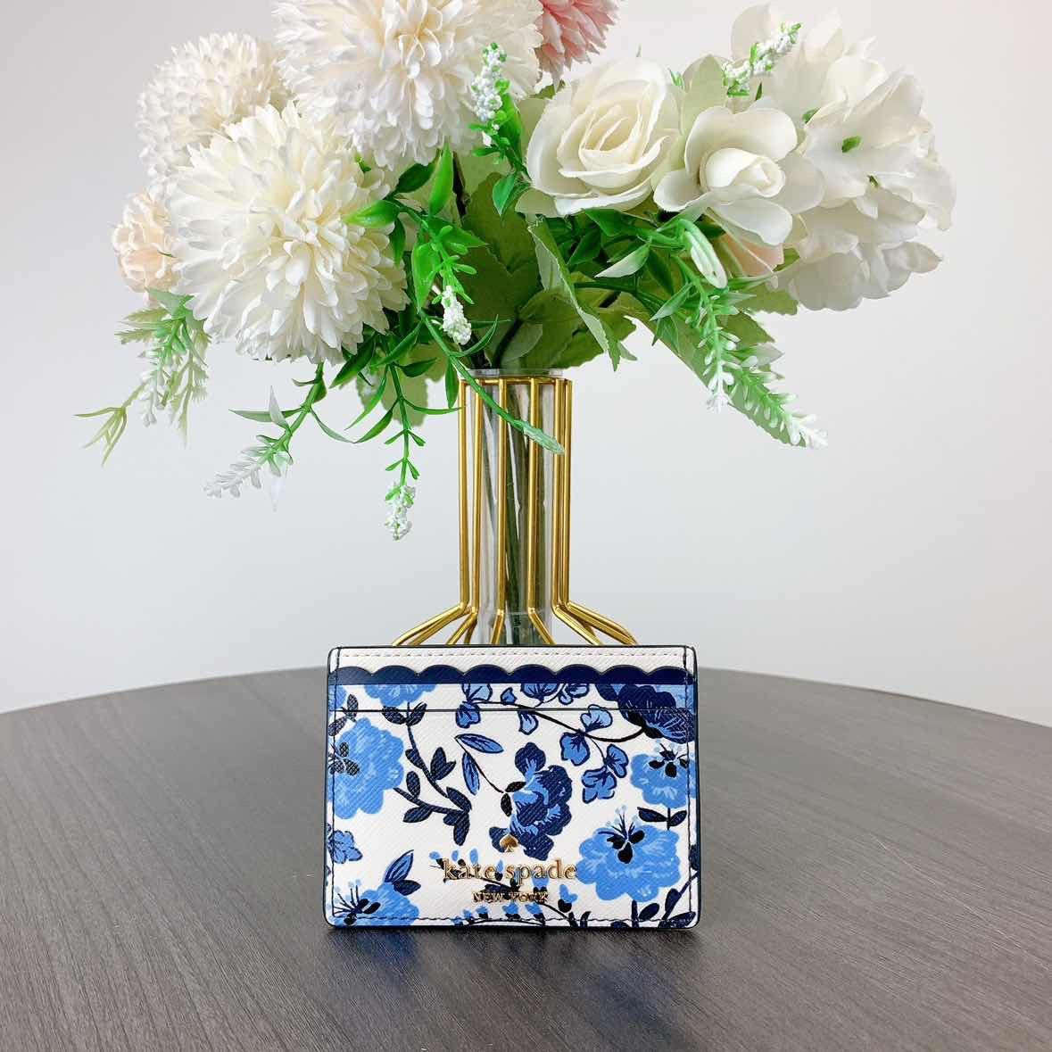 Kate Spade Kate Spade KH773 Madison Vase Floral Small Slim Card Blue Size ONE SIZE - 2 Thumbnail