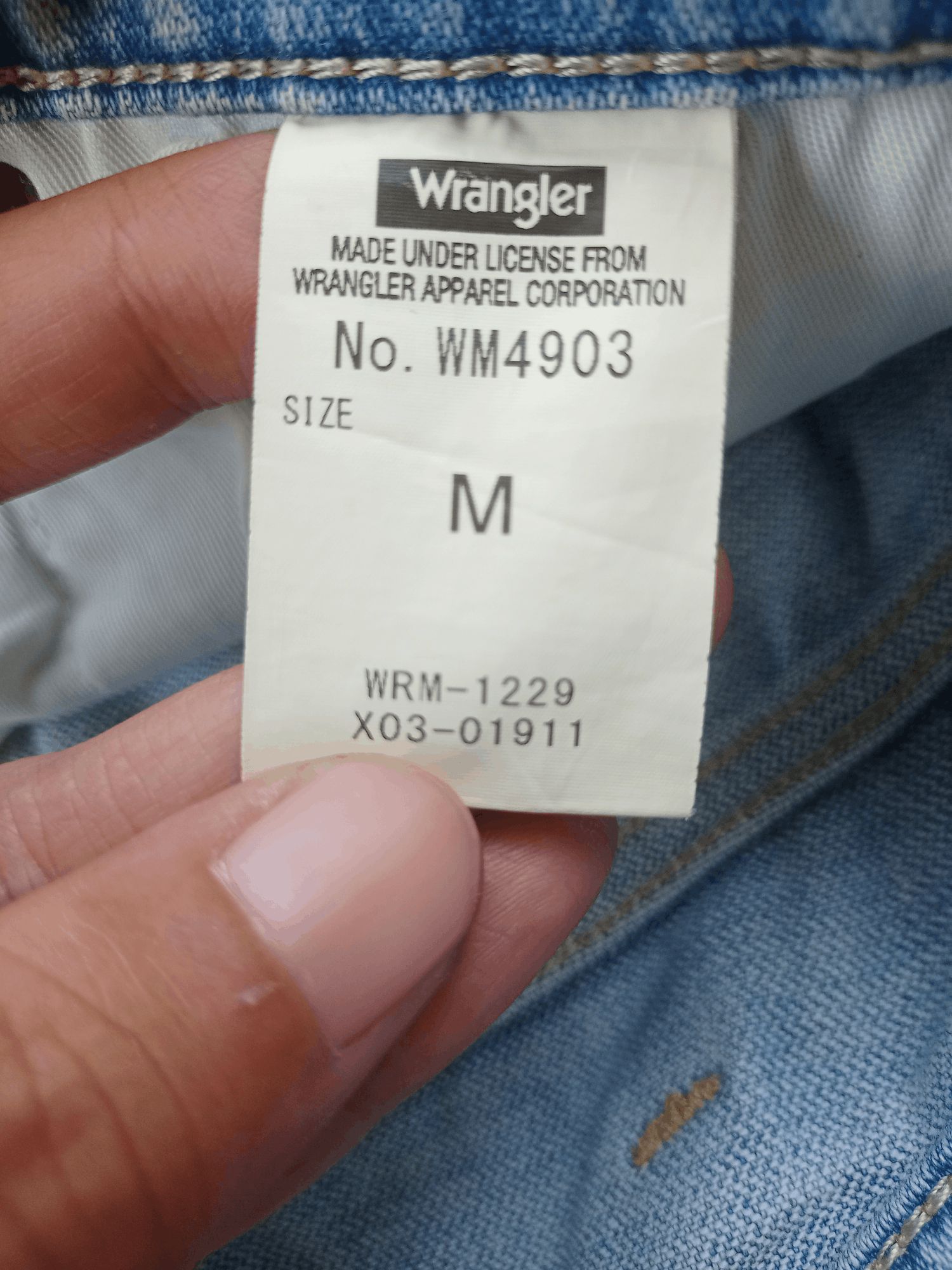 Wrangler SALES🔥Vintage Wrangler Washed Blue Distressed Loose Jeans Size US 28 / EU 44 - 12 Thumbnail