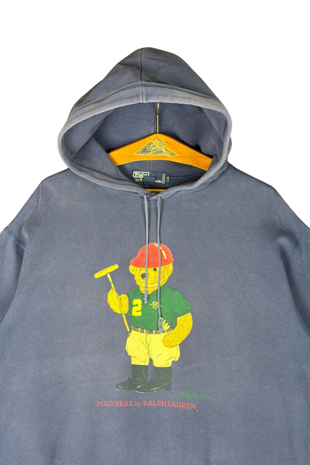 Polo Ralph Lauren fw02 Polo Ralph Lauren Polo Bear Hoodie Vintage RL Bear Size US XL / EU 56 / 4 - 3 Thumbnail