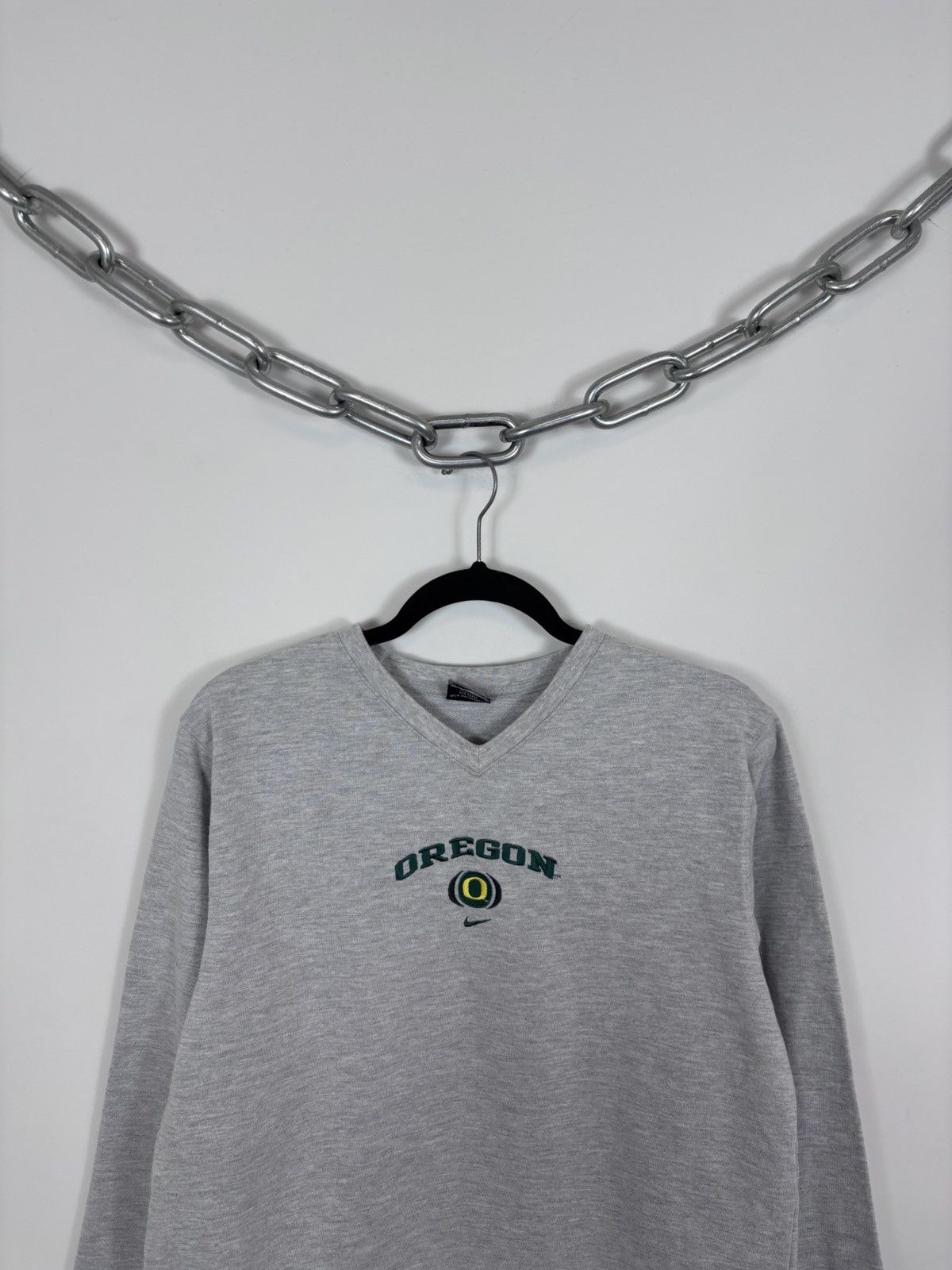 Nike Vintage Nike Team Oregon Ducks Grey Long Sleeve T-Shirt Size US S / EU 44-46 / 1 - 2 Thumbnail