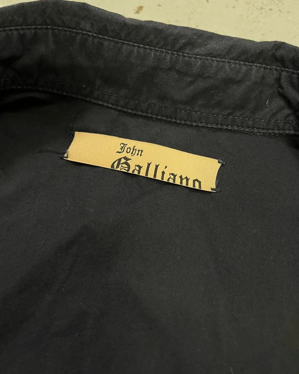John Galliano 2010s Galliano UK Flag Print Navy Shirt Size XS / US 0-2 / IT 36-38 - 11 Thumbnail
