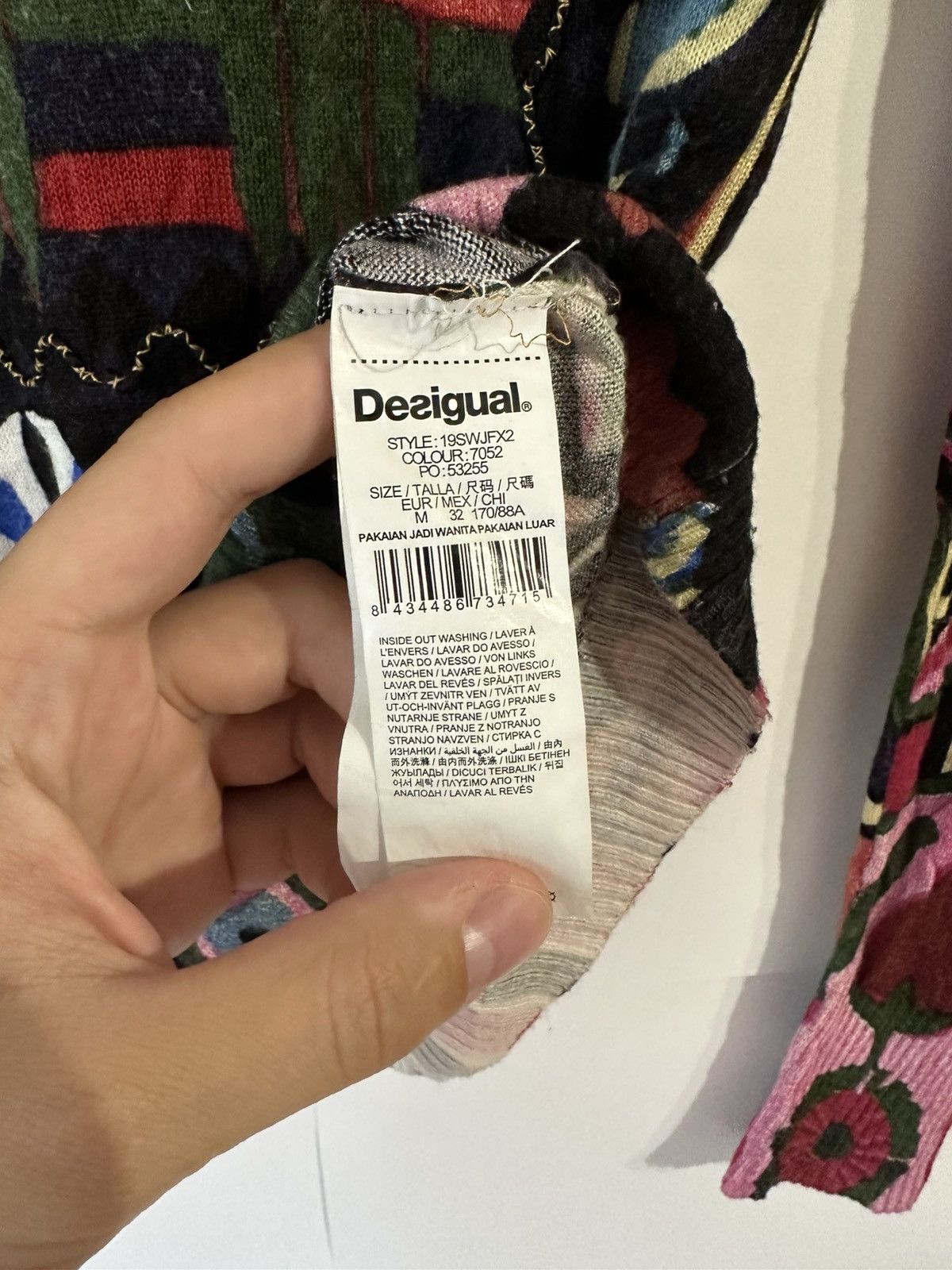 Desigual Desigual Avant Garde Very Crazy Y2K Floral Jumper Size M / US 6-8 / IT 42-44 - 8 Thumbnail