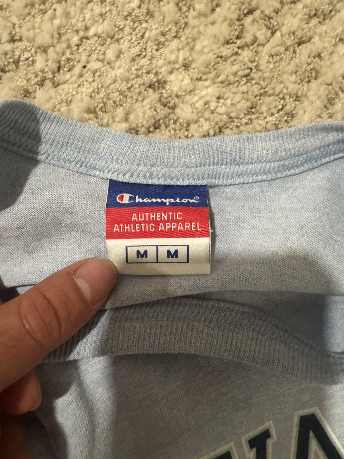 Champion Vintage light blue Harvard champion tee Size US M / EU 48-50 / 2 - 4 Thumbnail