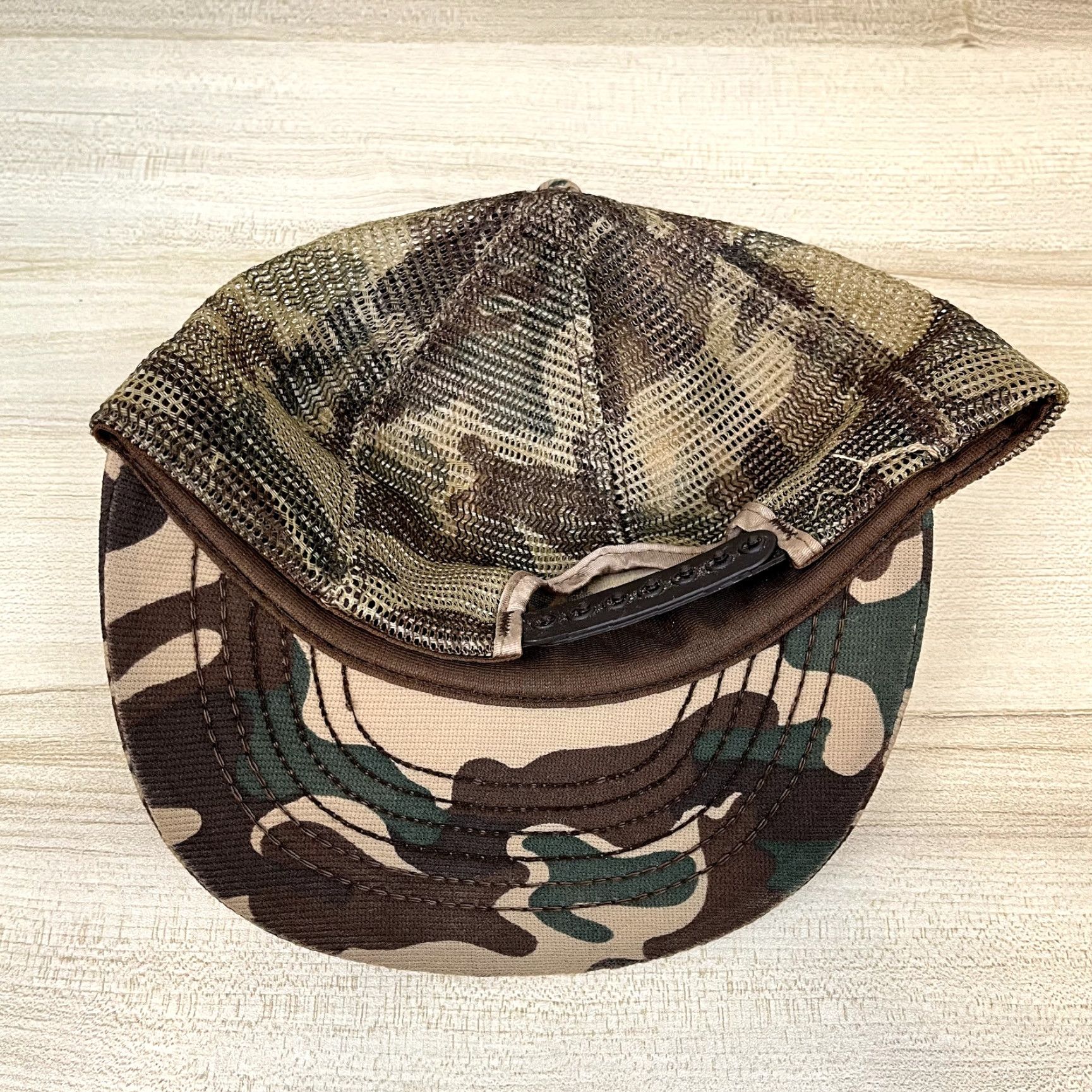 Vintage Vintage Trucker Hat Cap Unisex Adults One Size Camo Redneck Hunting Fishing Funny 90s USA Size ONE SIZE - 4 Thumbnail