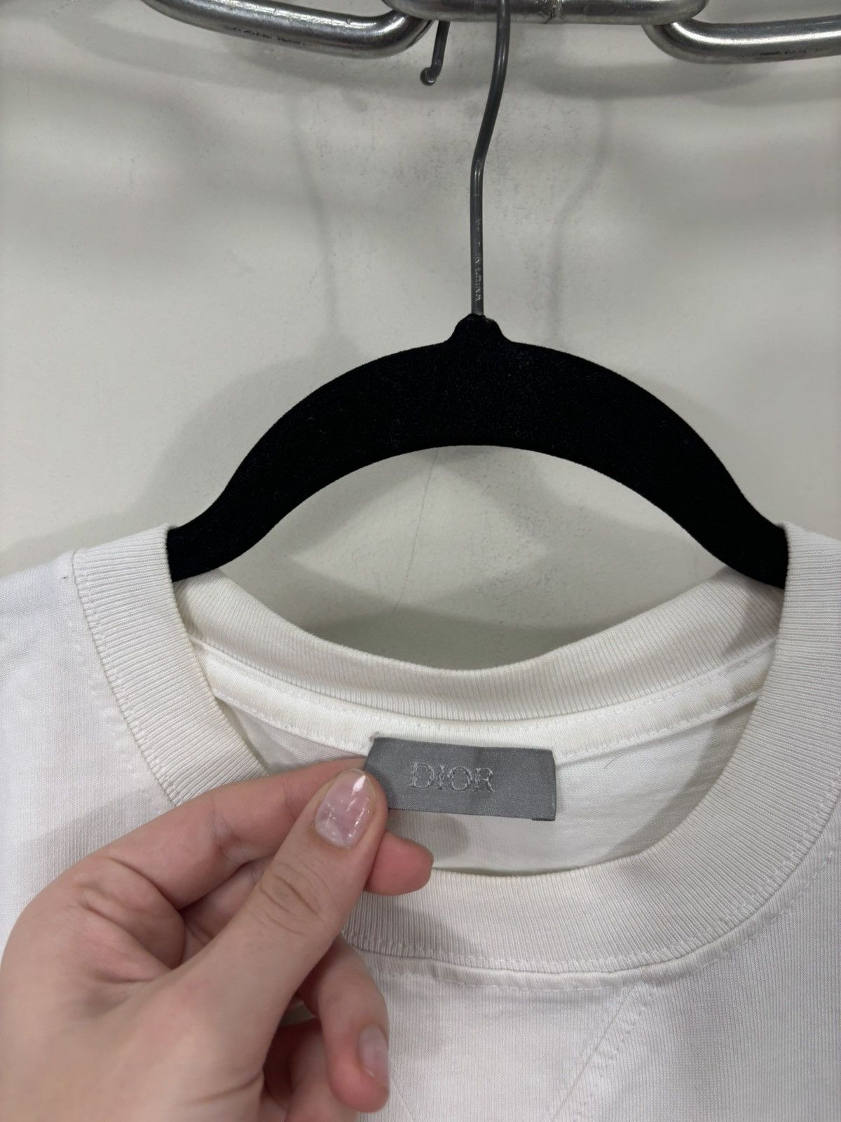 Dior Dior X Kenny Scharf Big Embroidered Logo Rare White Tee Size US L / EU 52-54 / 3 - 14 Thumbnail