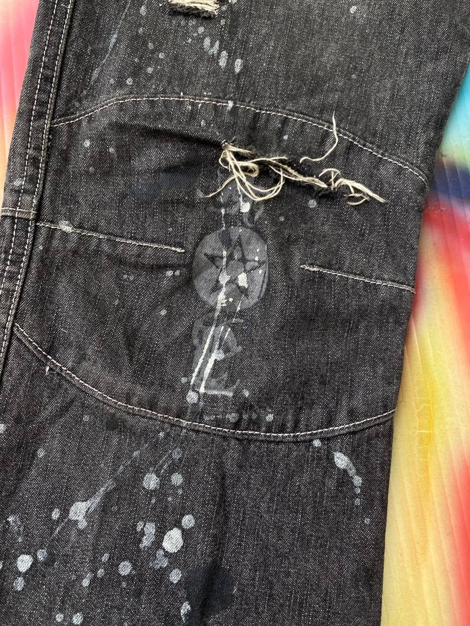 If Six Was Nine × Japanese Brand The Anarchy Algonquins Distressed Demin Jeans Lgb Style Size US 31 - 4 Thumbnail