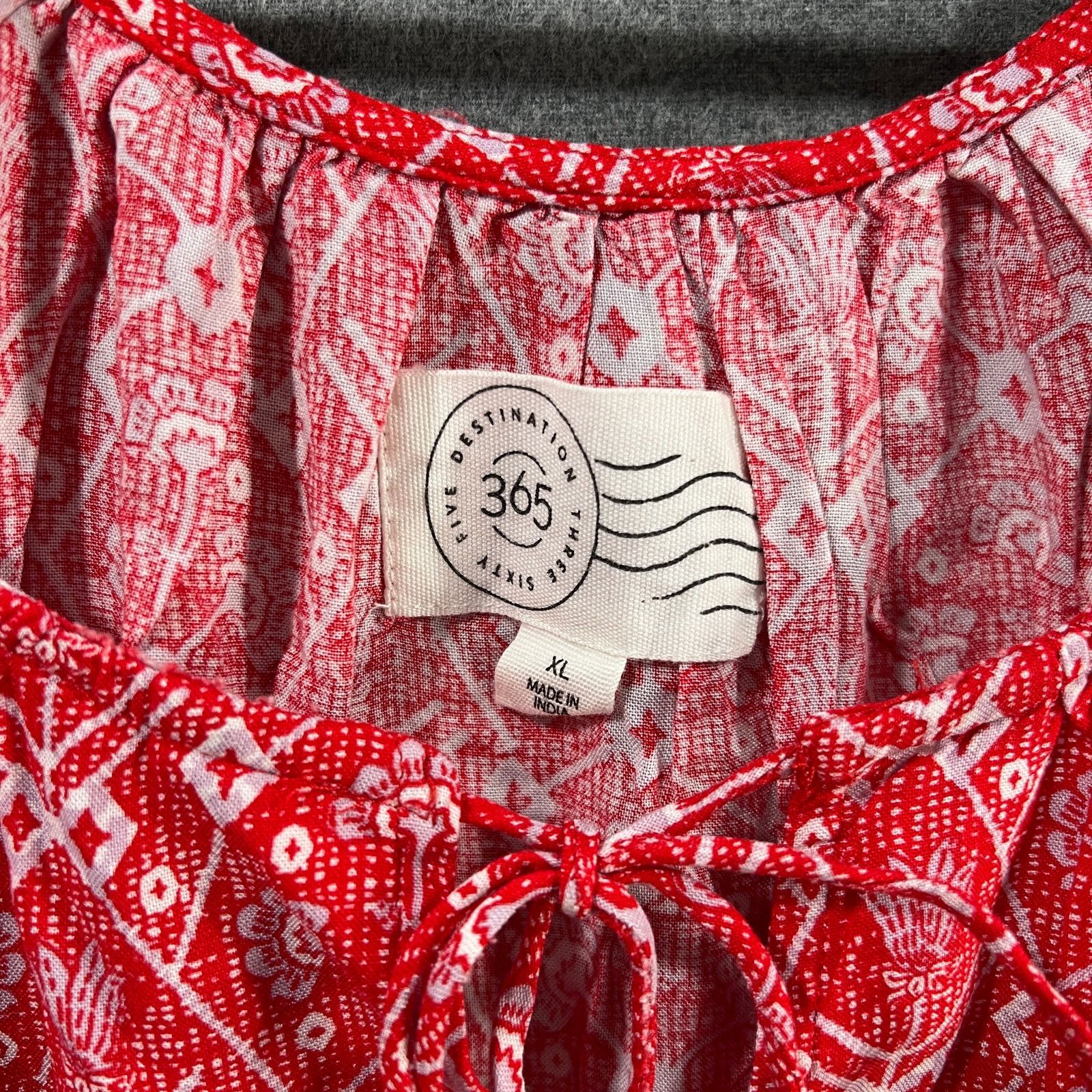 Other Destination 365 Printed Short-Sleeve Midi Dress Size XL / US 12-14 / IT 48-50 - 2 Thumbnail
