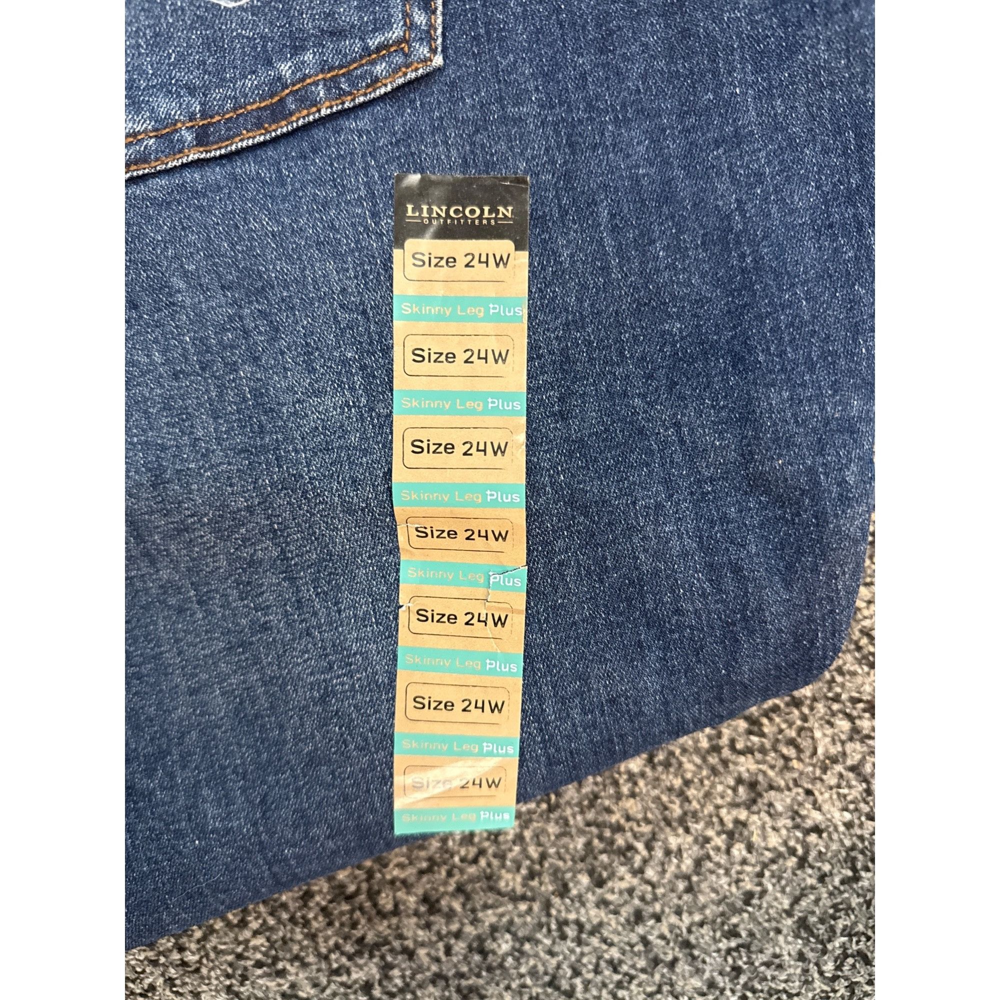 Other Womens Plus Mid Rise Skinny Leg Denim Jeans Size 24 Size 42" / US 20 - 9 Thumbnail