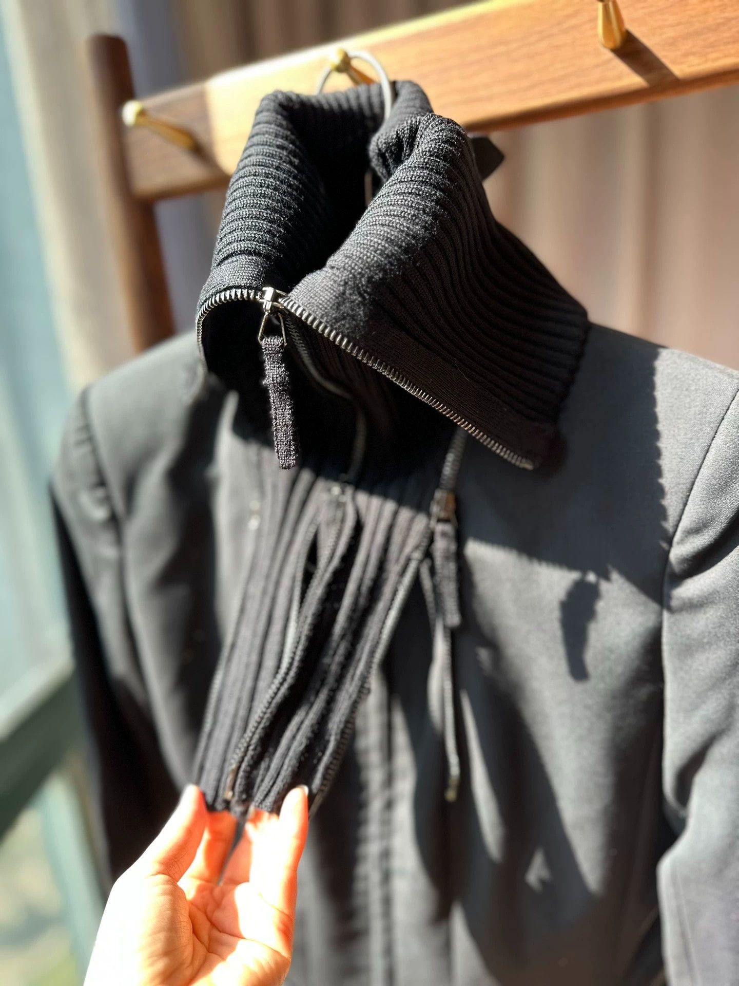 Jean Paul Gaultier JPG Wool Jacket Deconstructed Collar Silk Lining New Size XS / US 0-2 / IT 36-38 - 4 Thumbnail