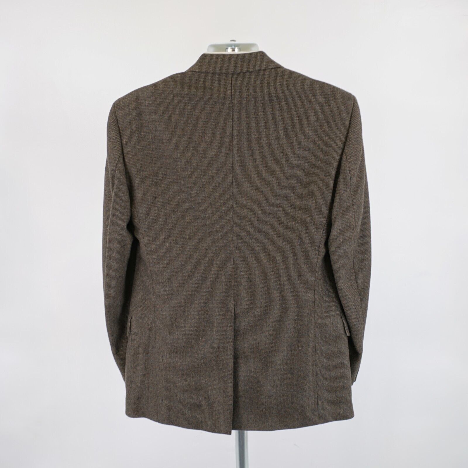 John Weitz John Weitz Signature Soft Tweed Wool Camel Hair Brown Blue C Size 40L - 6 Thumbnail